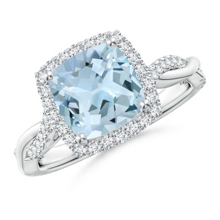 Cushion AA Aquamarine