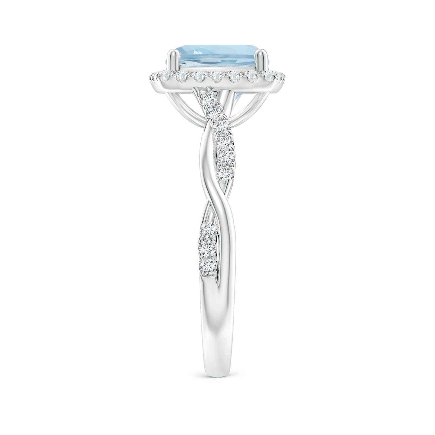 AA - Aquamarine / 2.29 CT / 14 KT White Gold