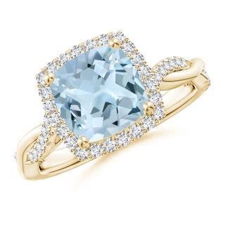 Cushion AA Aquamarine