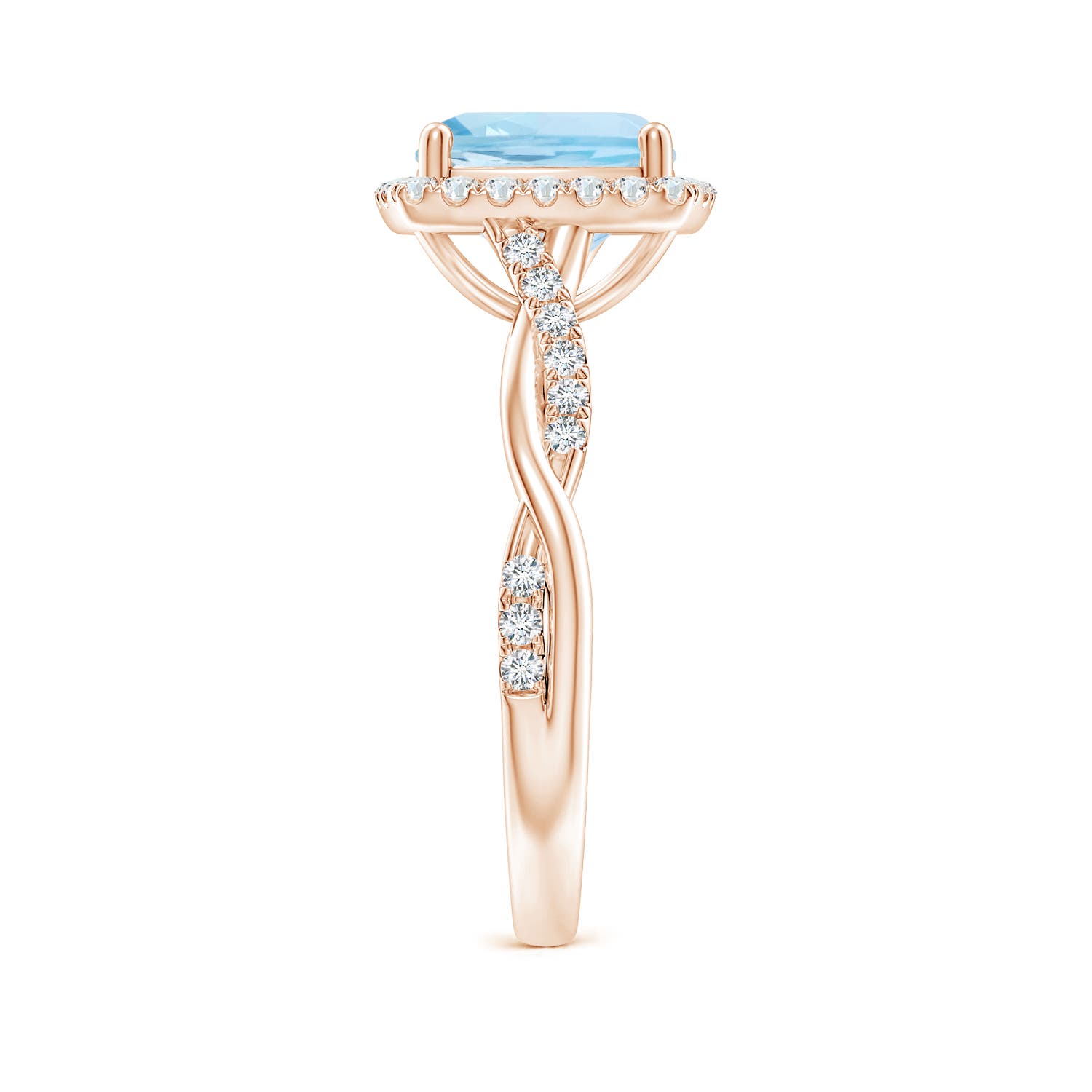 AAA - Aquamarine / 2.29 CT / 14 KT Rose Gold