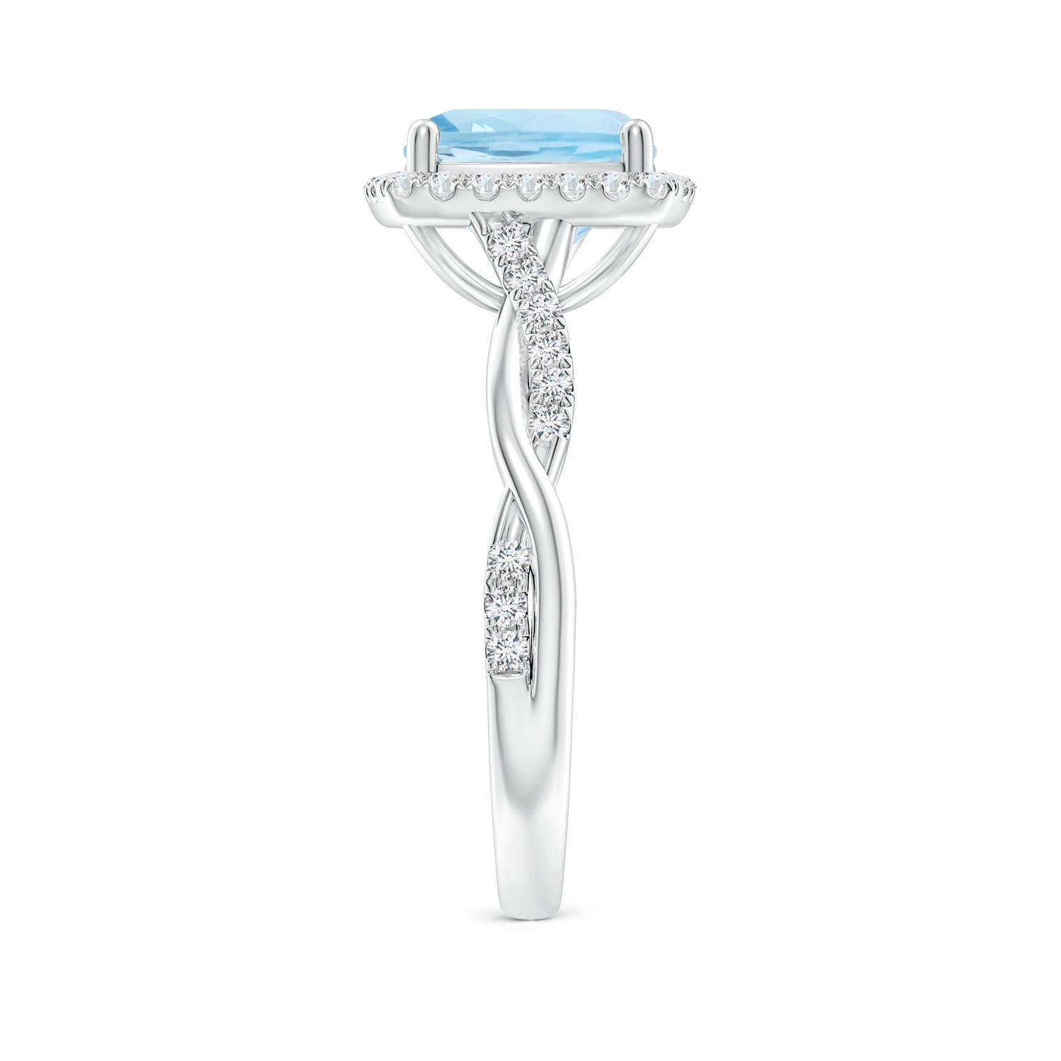 AAA - Aquamarine / 2.29 CT / 14 KT White Gold