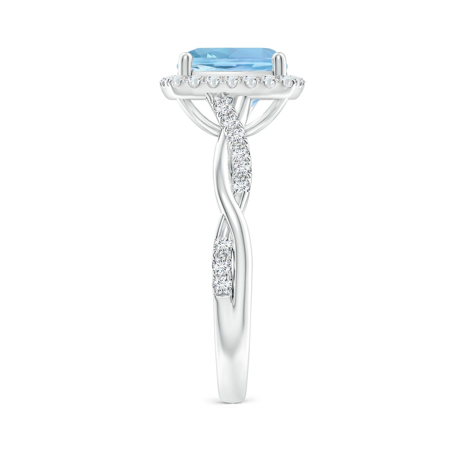 AAAA - Aquamarine / 2.29 CT / 14 KT White Gold