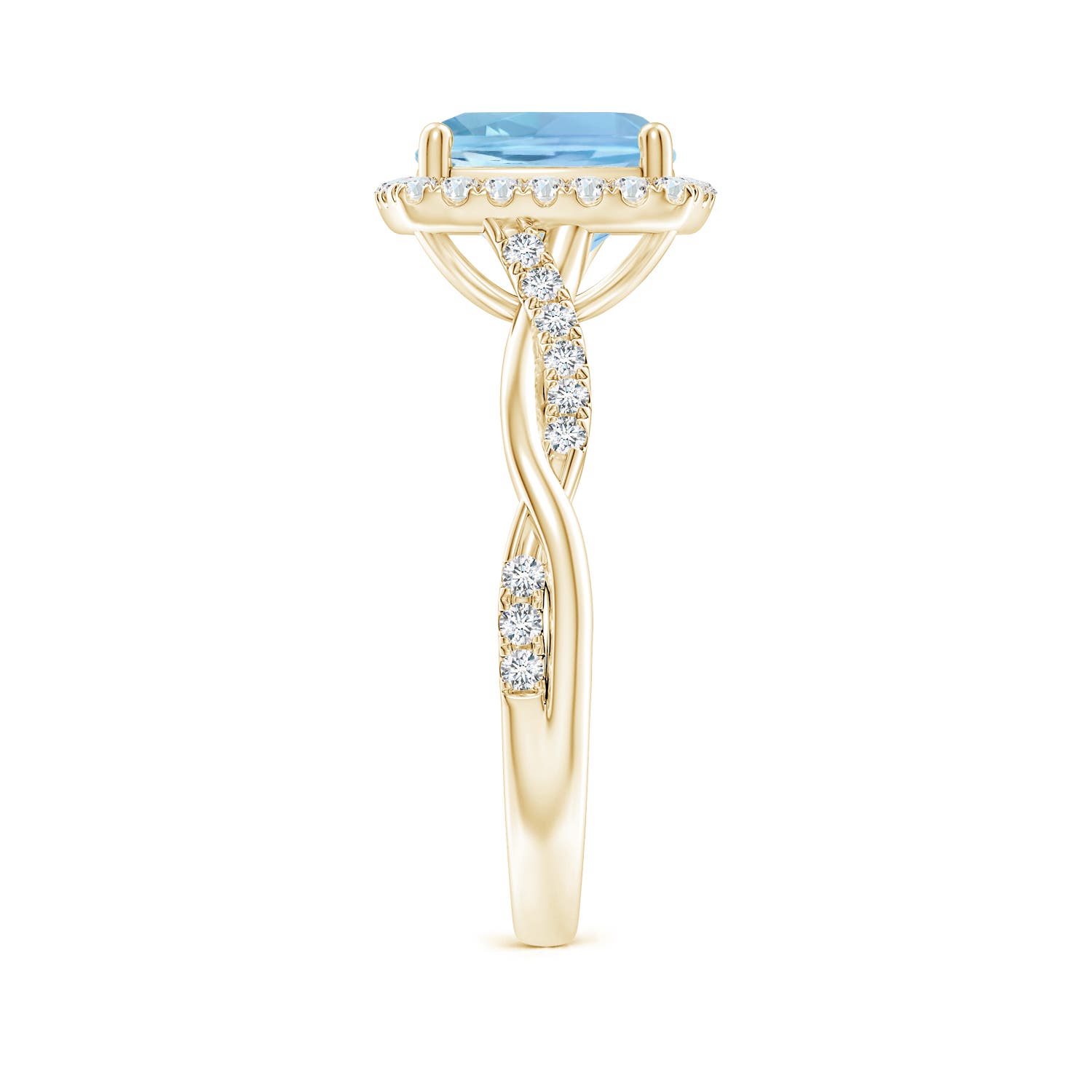 AAAA - Aquamarine / 2.29 CT / 14 KT Yellow Gold