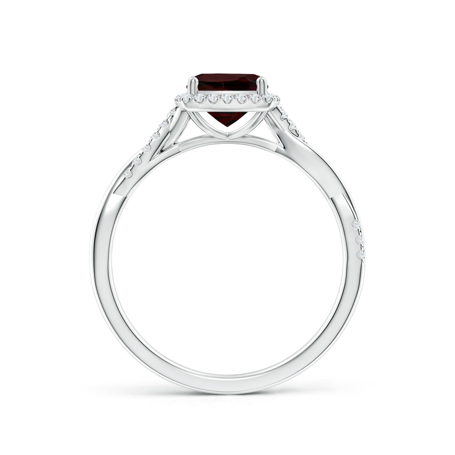 A - Garnet / 1.41 CT / 14 KT White Gold