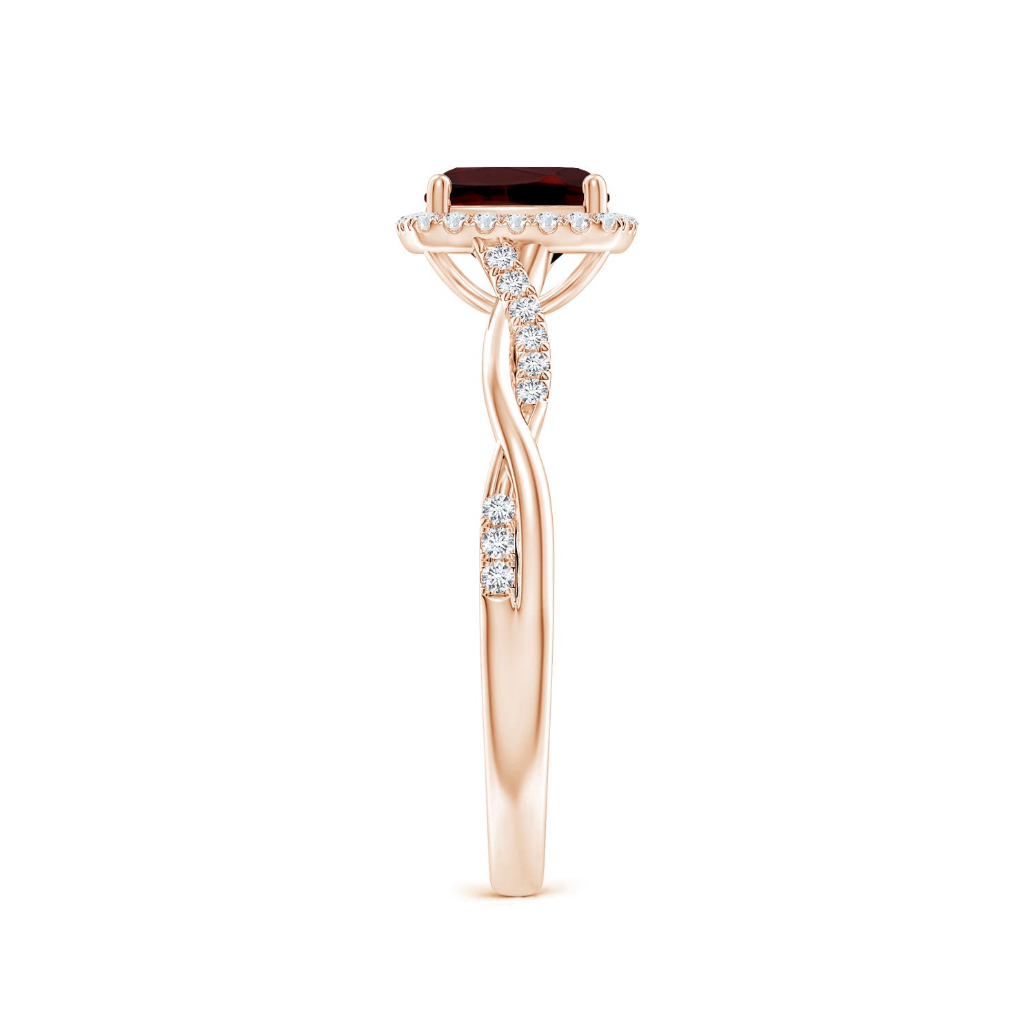 AAA - Garnet / 1.41 CT / 14 KT Rose Gold