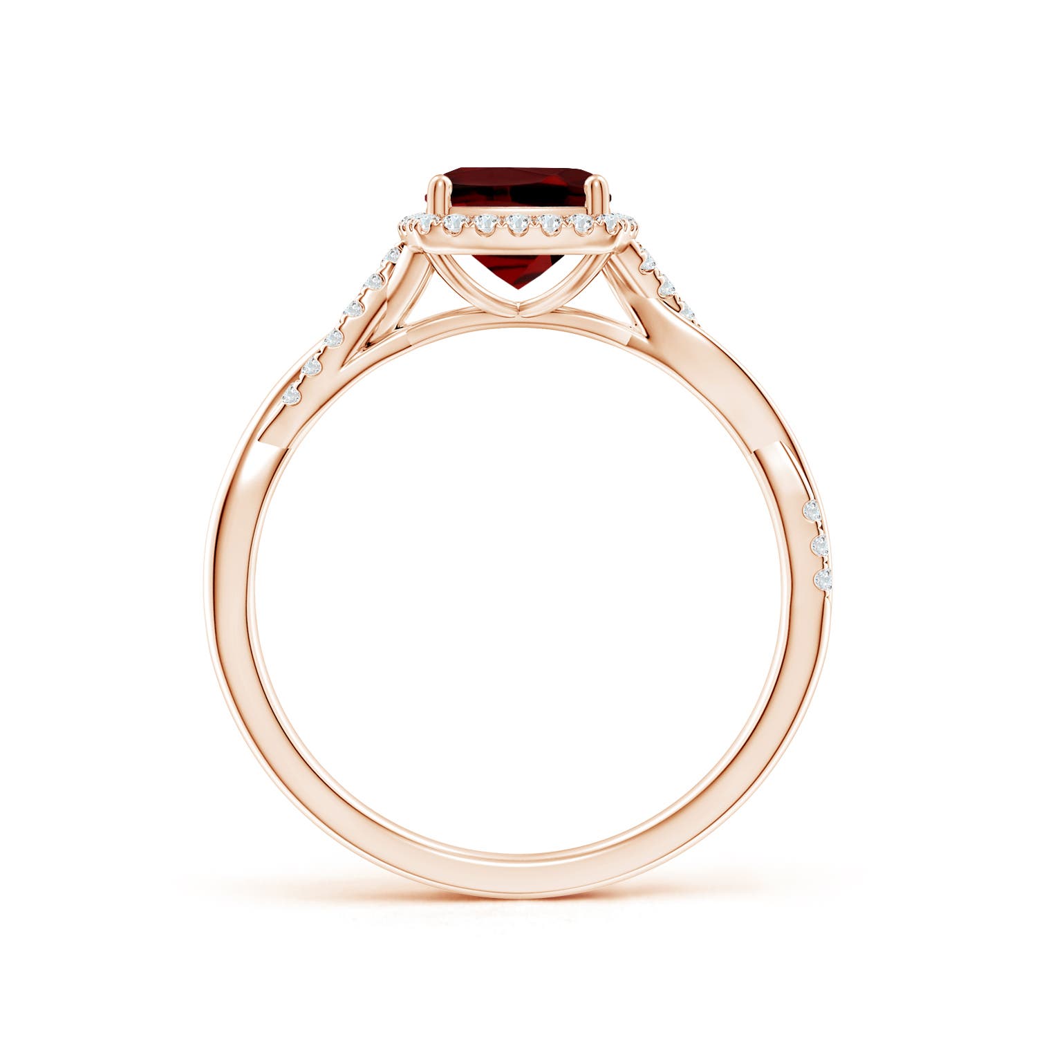 AAAA - Garnet / 1.41 CT / 14 KT Rose Gold