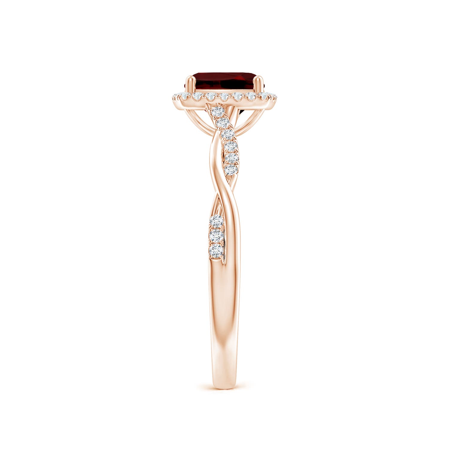 AAAA - Garnet / 1.41 CT / 14 KT Rose Gold