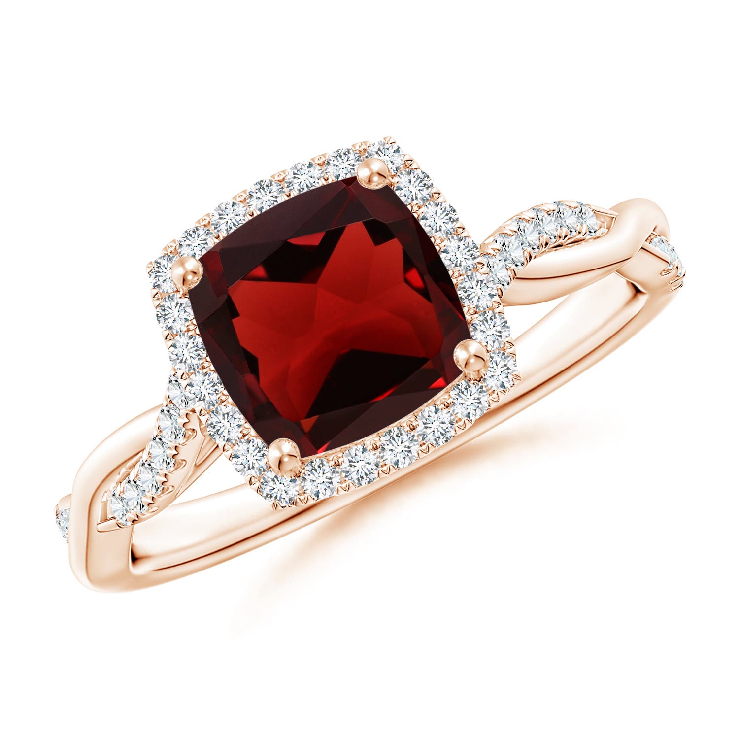 AAA - Garnet / 1.6 CT / 14 KT Rose Gold