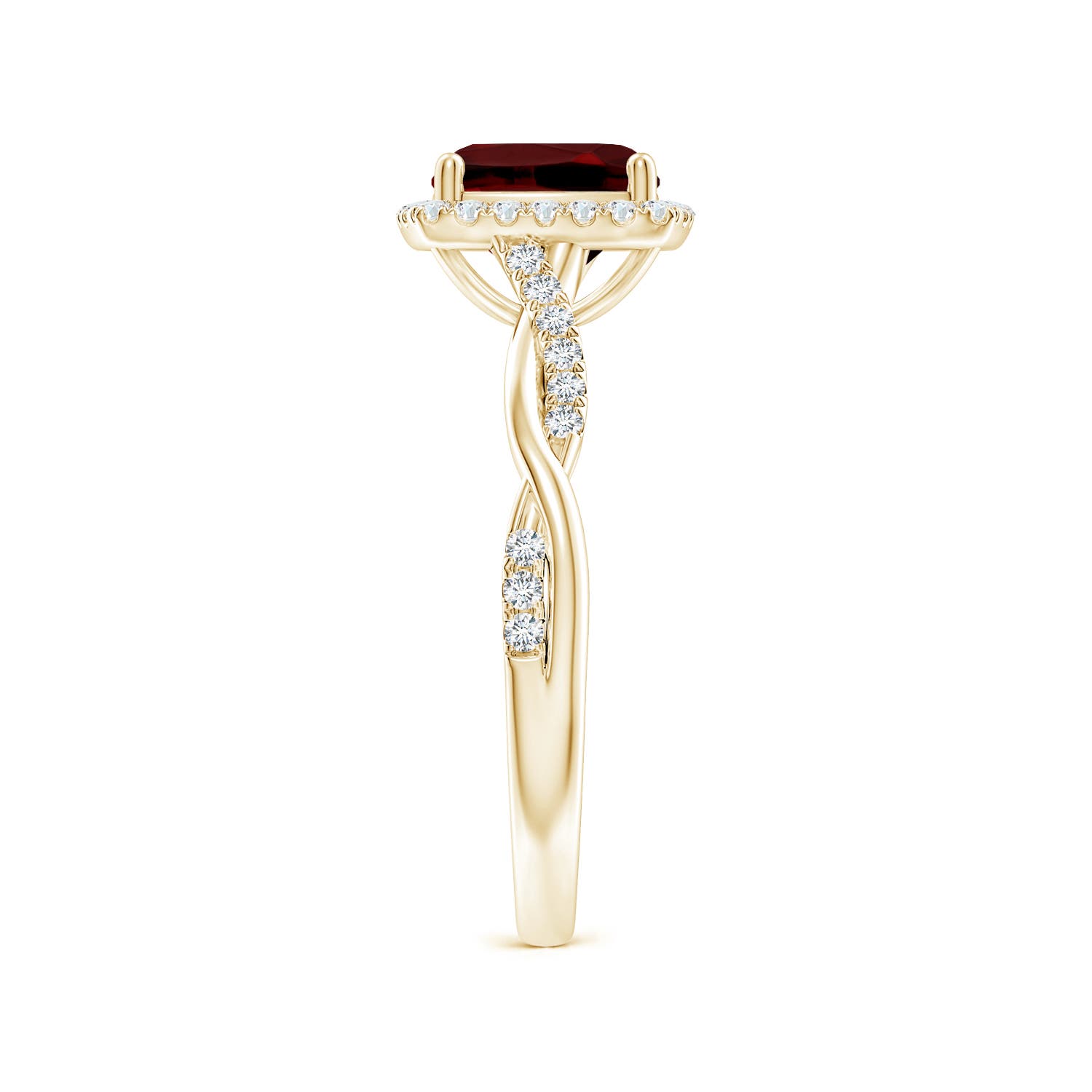 AAAA - Garnet / 1.6 CT / 14 KT Yellow Gold