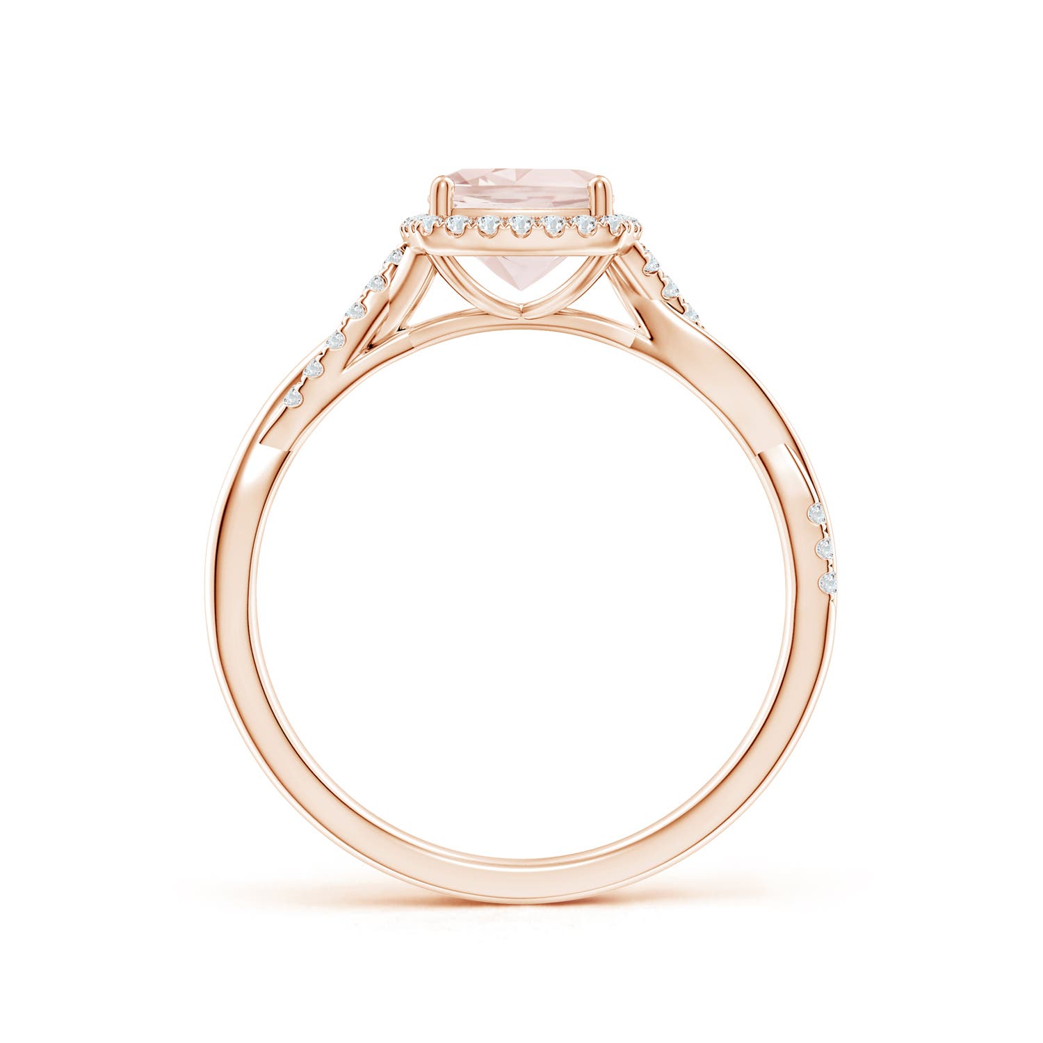 A - Morganite / 0.91 CT / 14 KT Rose Gold