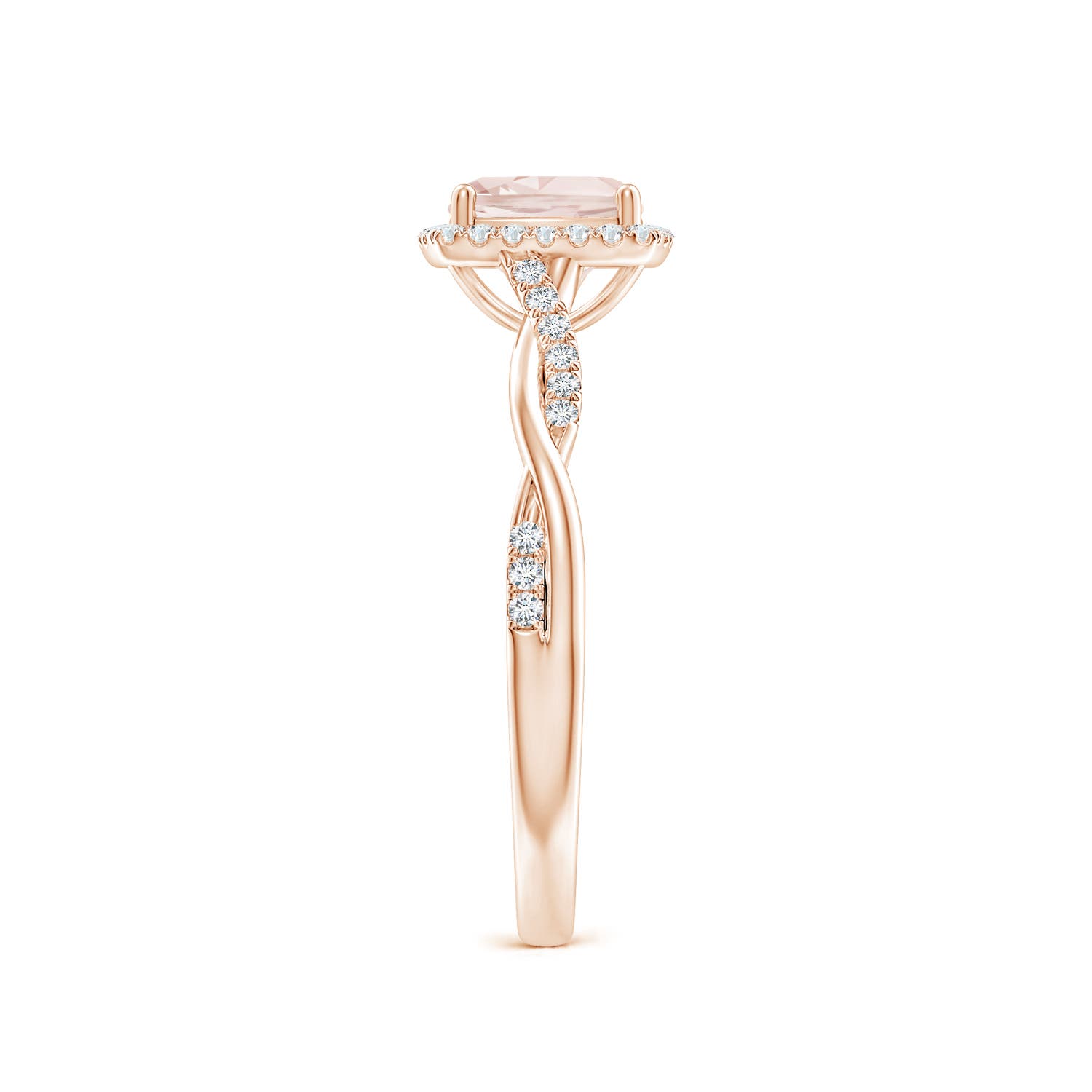 A - Morganite / 0.91 CT / 14 KT Rose Gold