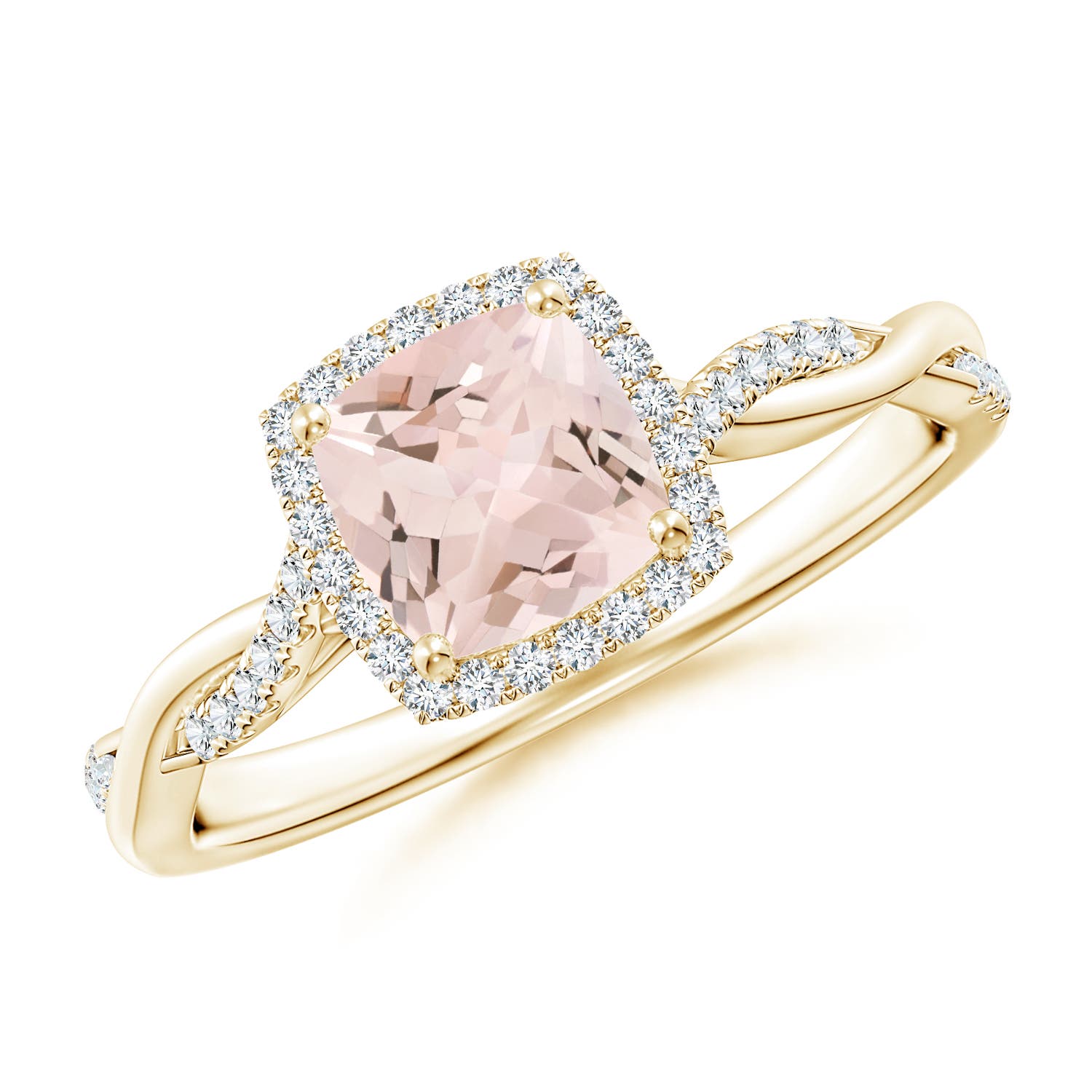 AA - Morganite / 0.91 CT / 14 KT Yellow Gold