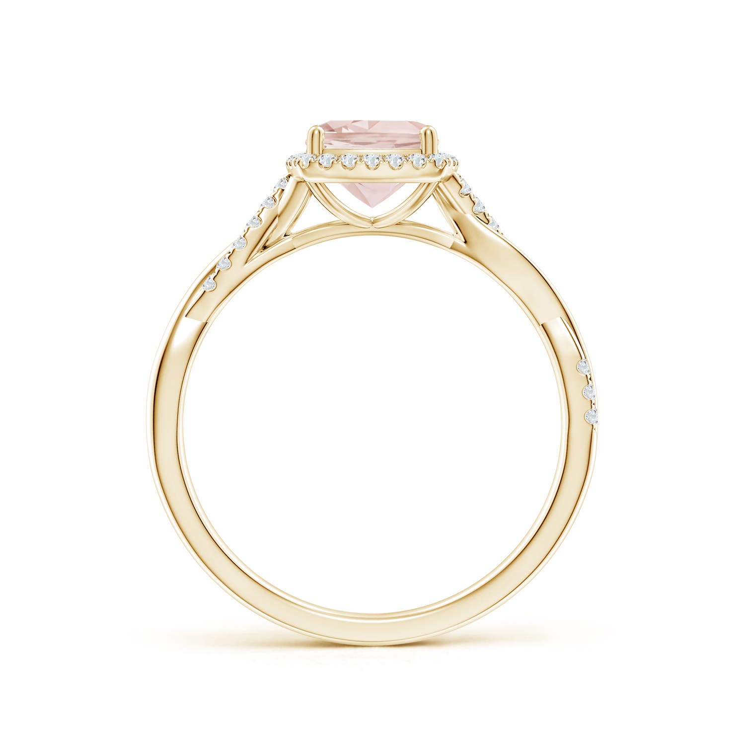 AA - Morganite / 0.91 CT / 14 KT Yellow Gold