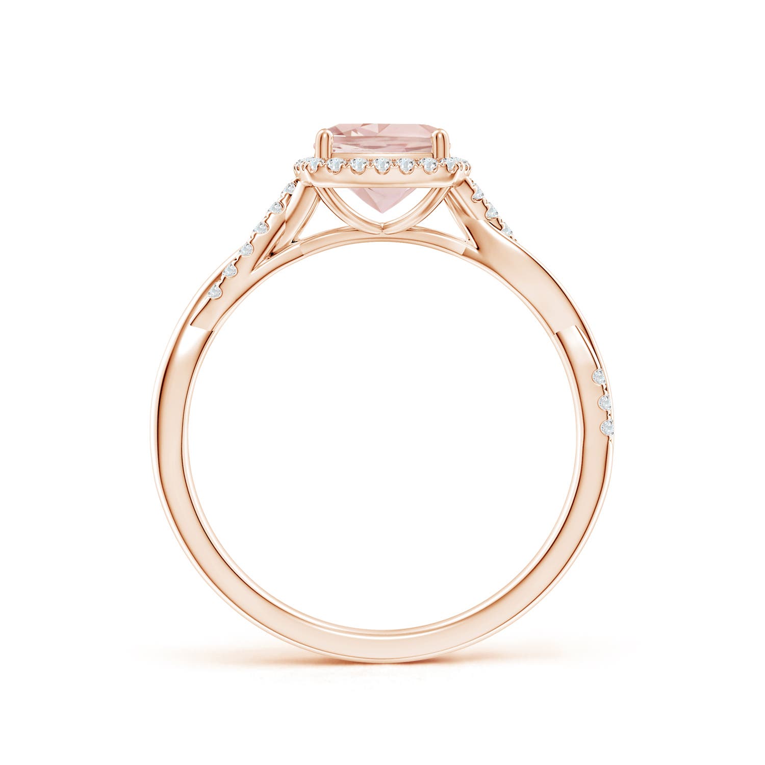 AAA - Morganite / 0.91 CT / 14 KT Rose Gold