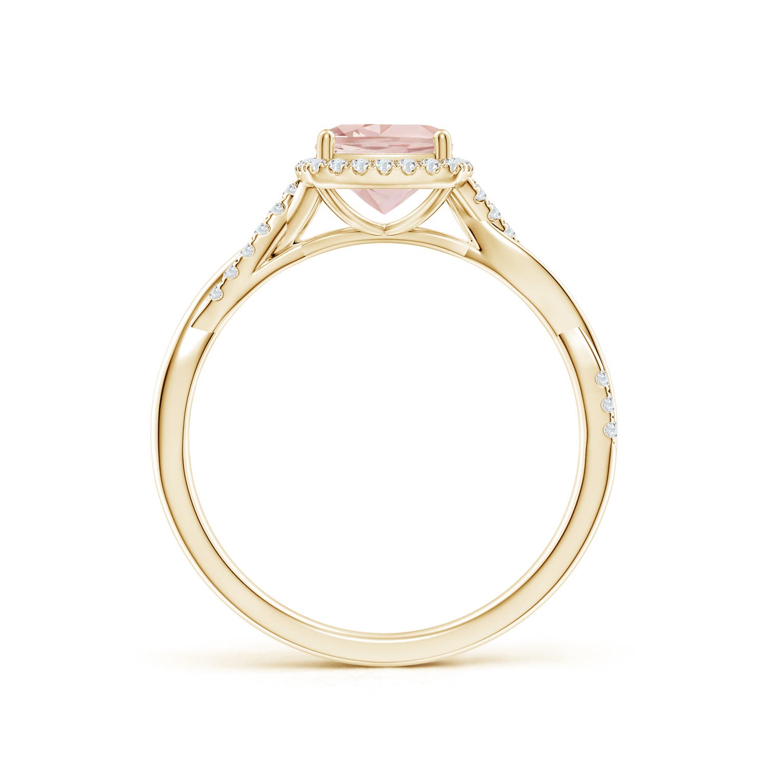 AAA - Morganite / 0.91 CT / 14 KT Yellow Gold