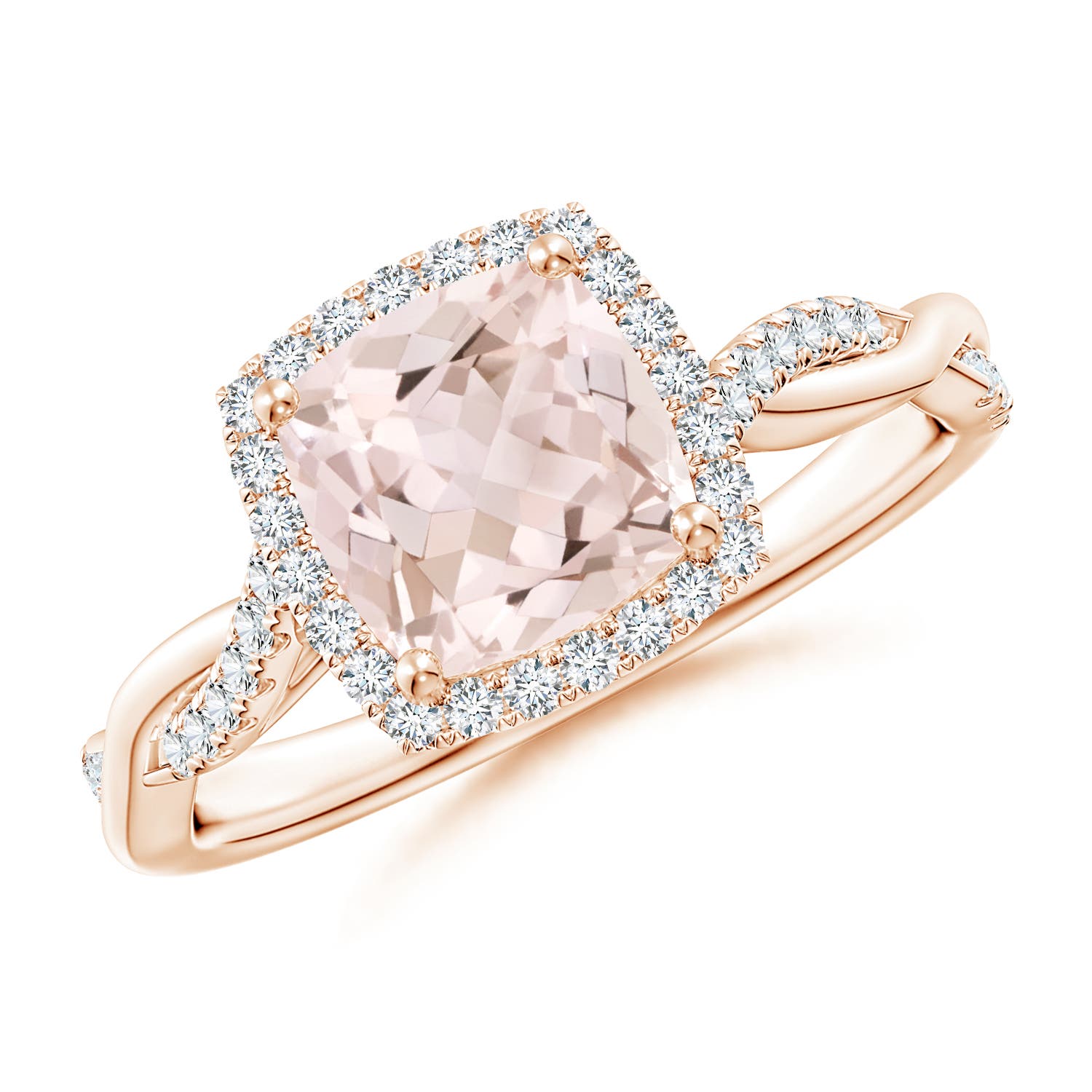 A - Morganite / 1.45 CT / 14 KT Rose Gold