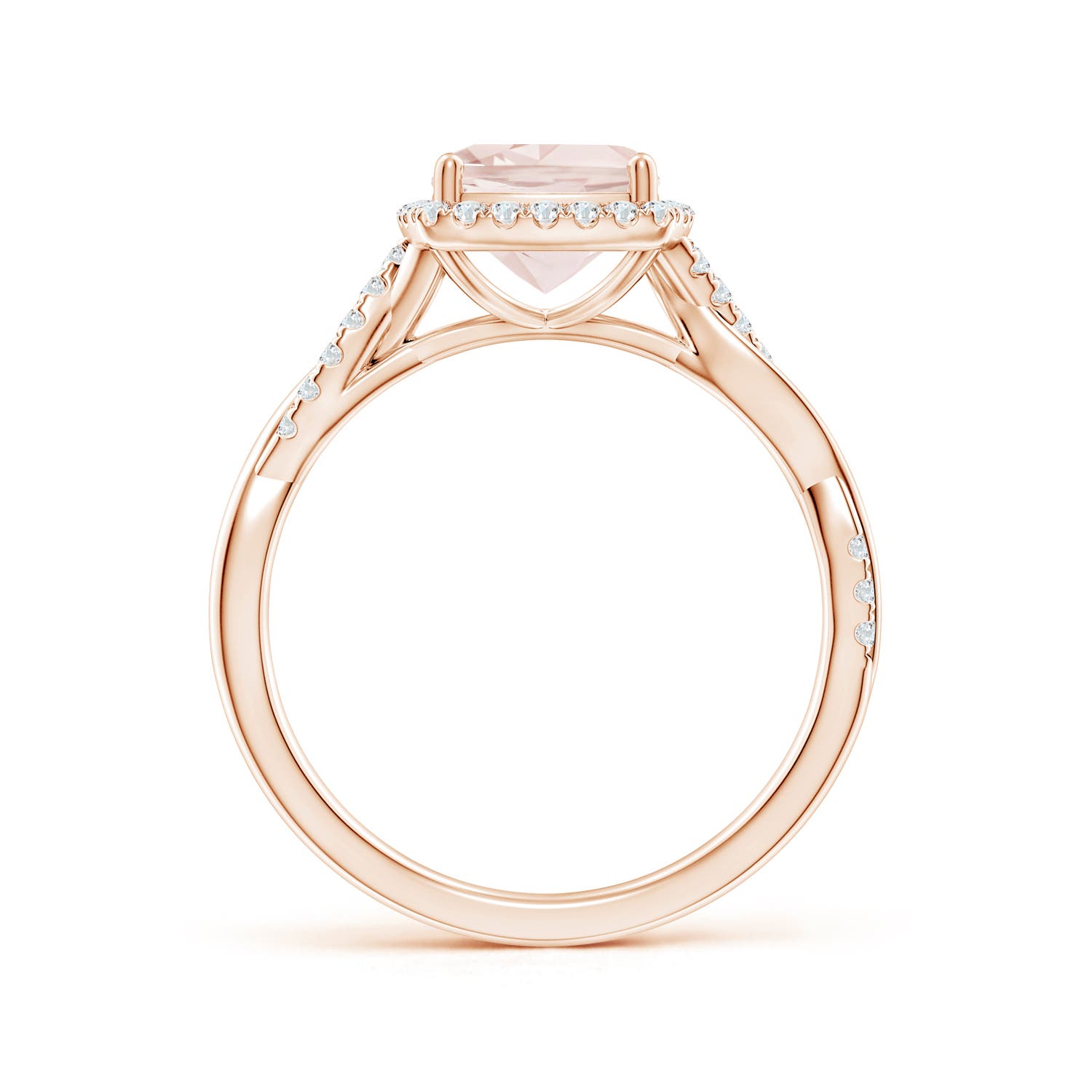 A - Morganite / 1.45 CT / 14 KT Rose Gold