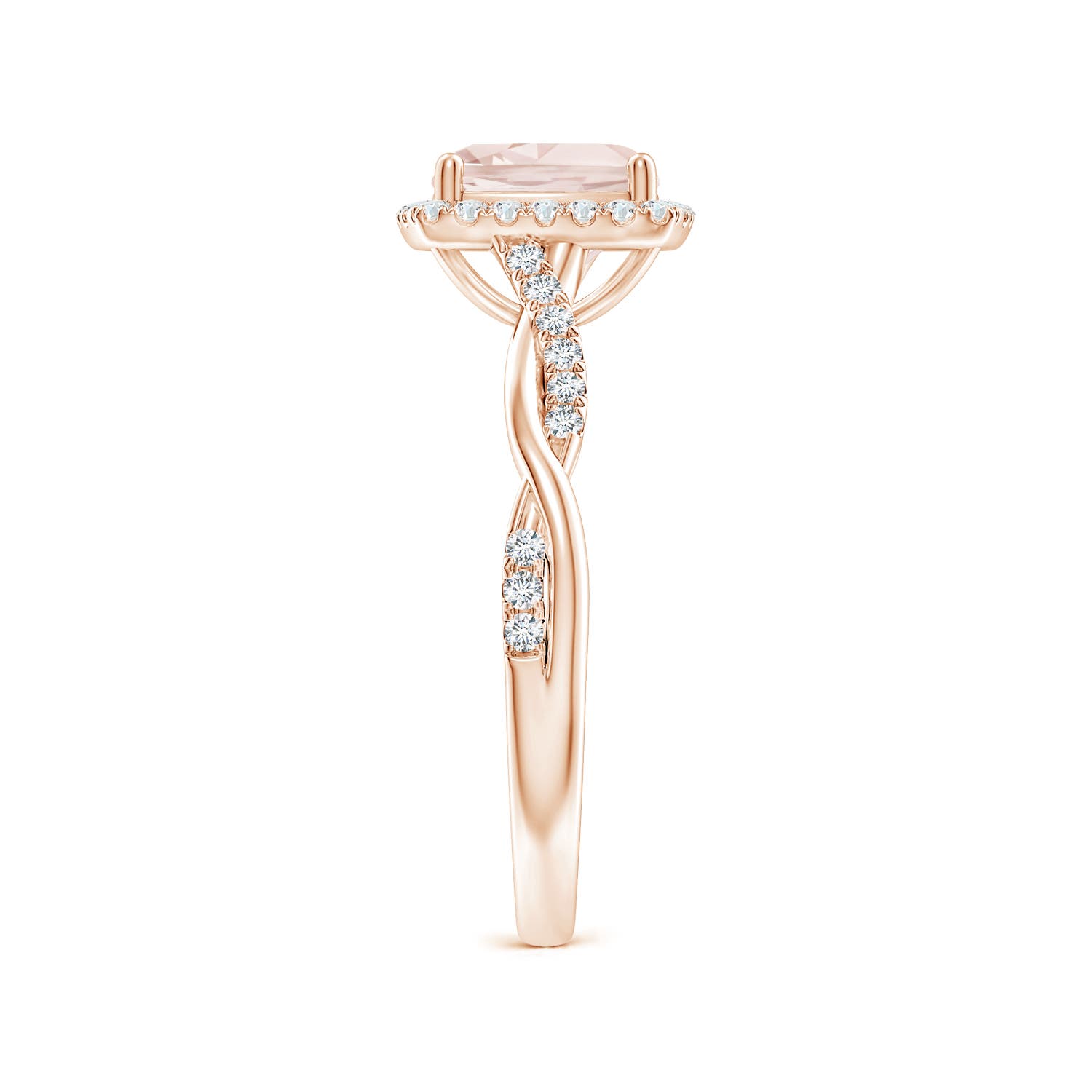 A - Morganite / 1.45 CT / 14 KT Rose Gold