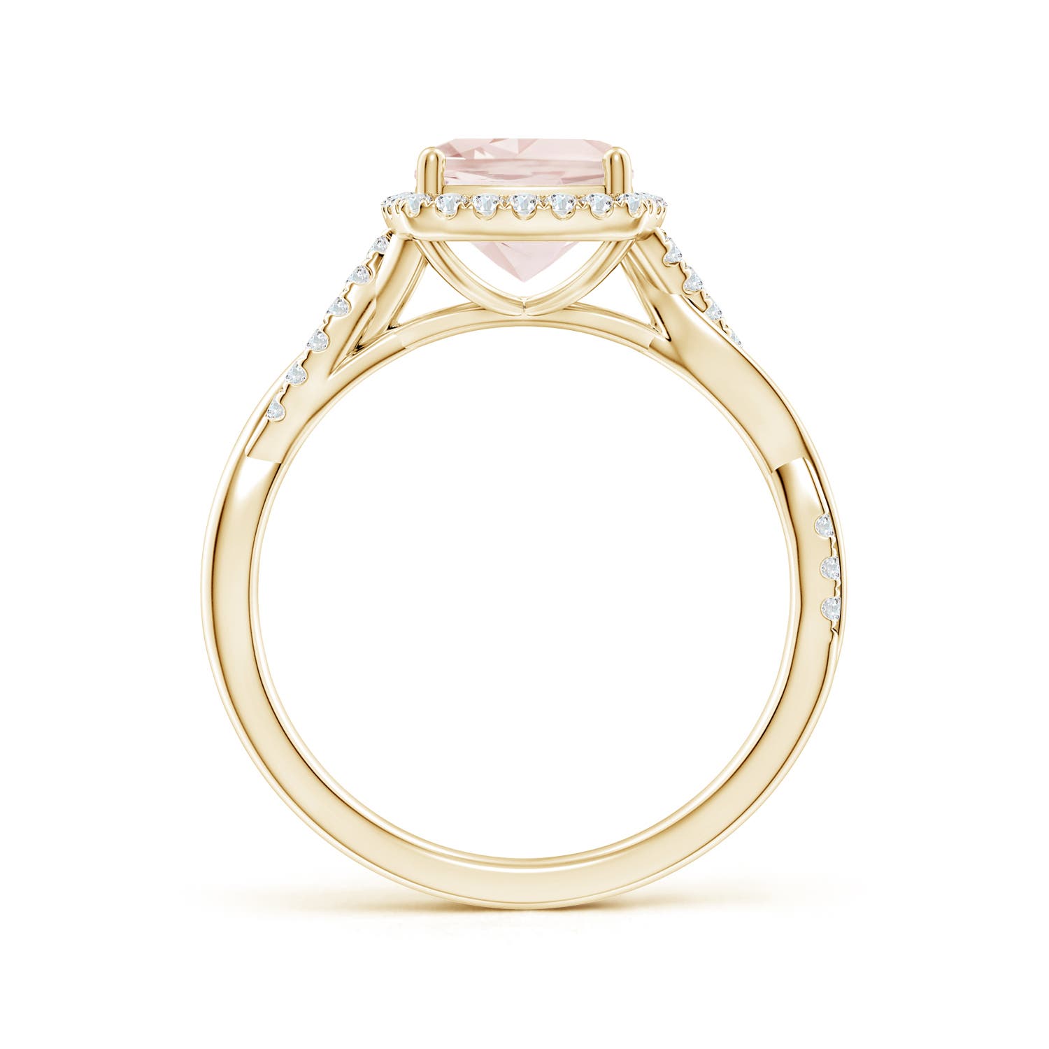 A - Morganite / 1.45 CT / 14 KT Yellow Gold