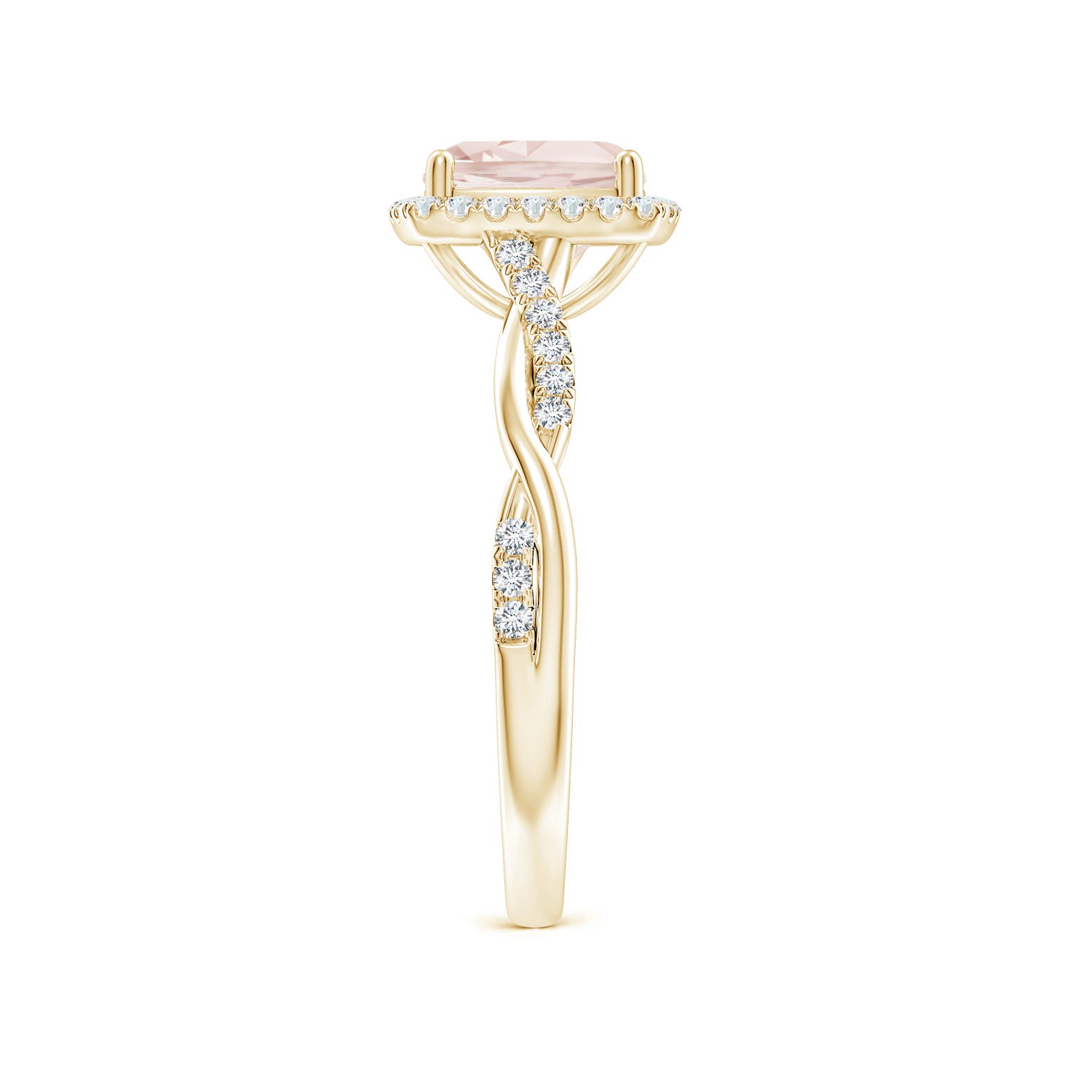 A - Morganite / 1.45 CT / 14 KT Yellow Gold