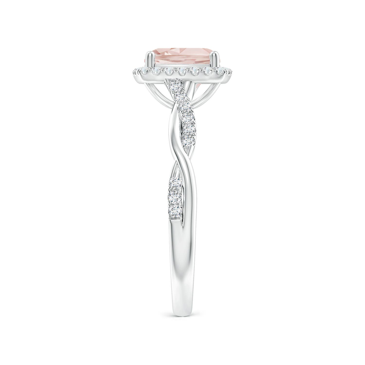 AA - Morganite / 1.45 CT / 14 KT White Gold