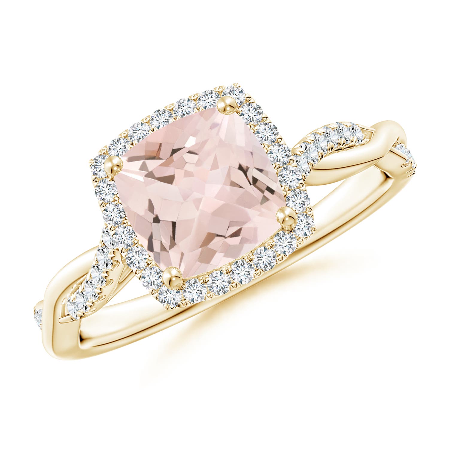 AA - Morganite / 1.45 CT / 14 KT Yellow Gold