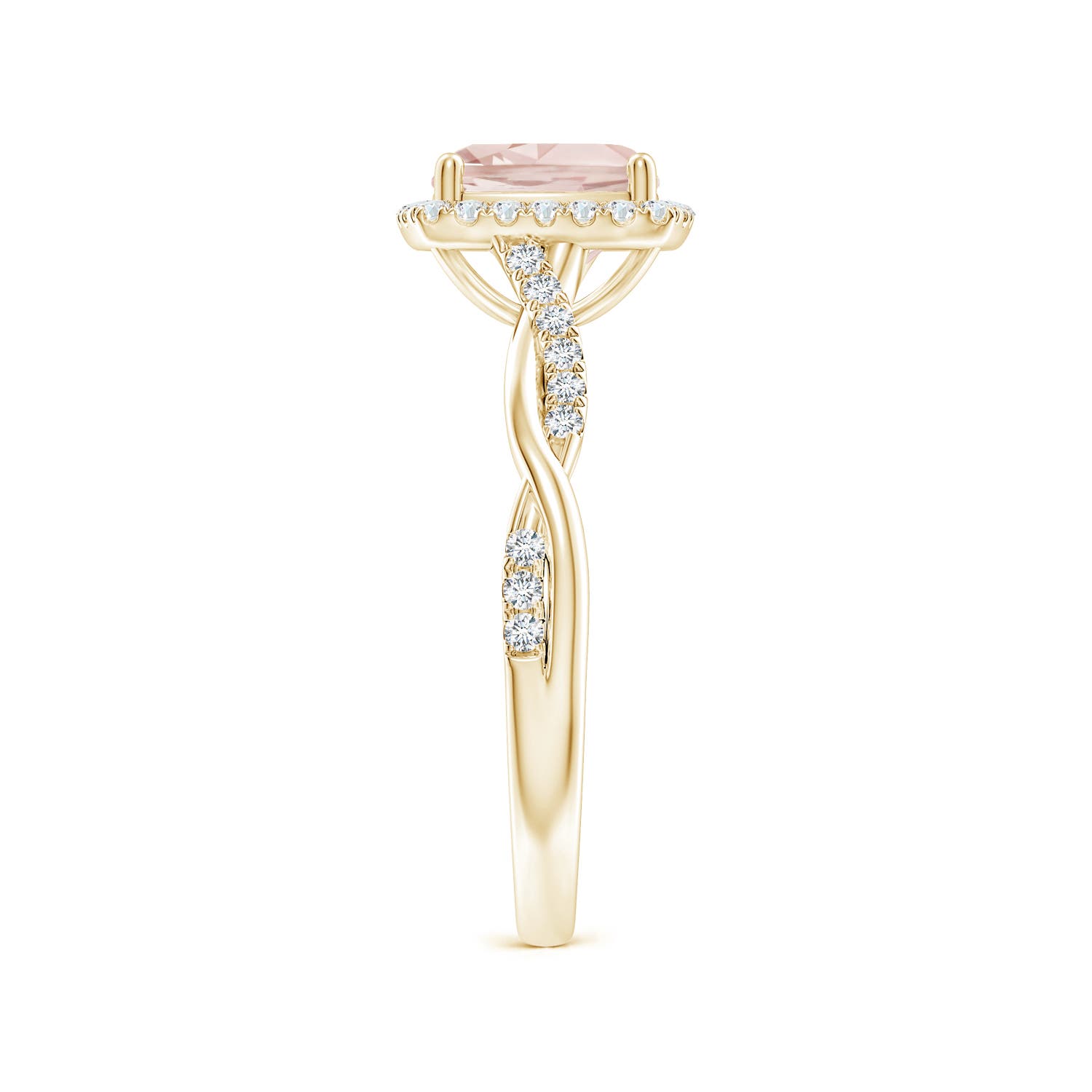 AA - Morganite / 1.45 CT / 14 KT Yellow Gold