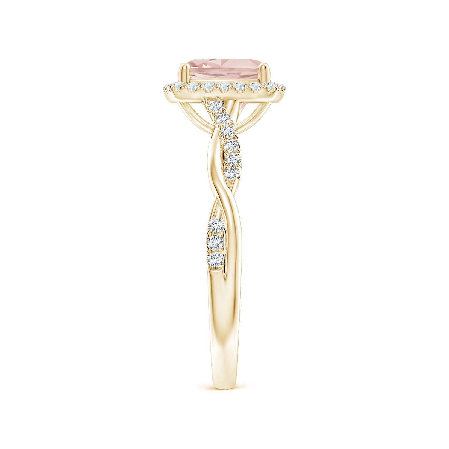 AAA - Morganite / 1.45 CT / 14 KT Yellow Gold