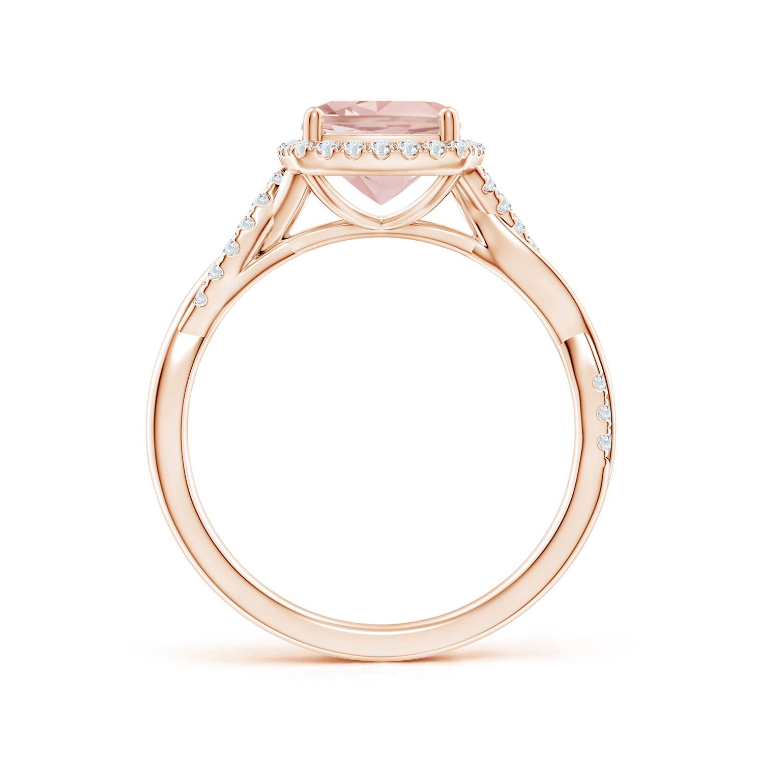 AAAA - Morganite / 1.45 CT / 14 KT Rose Gold