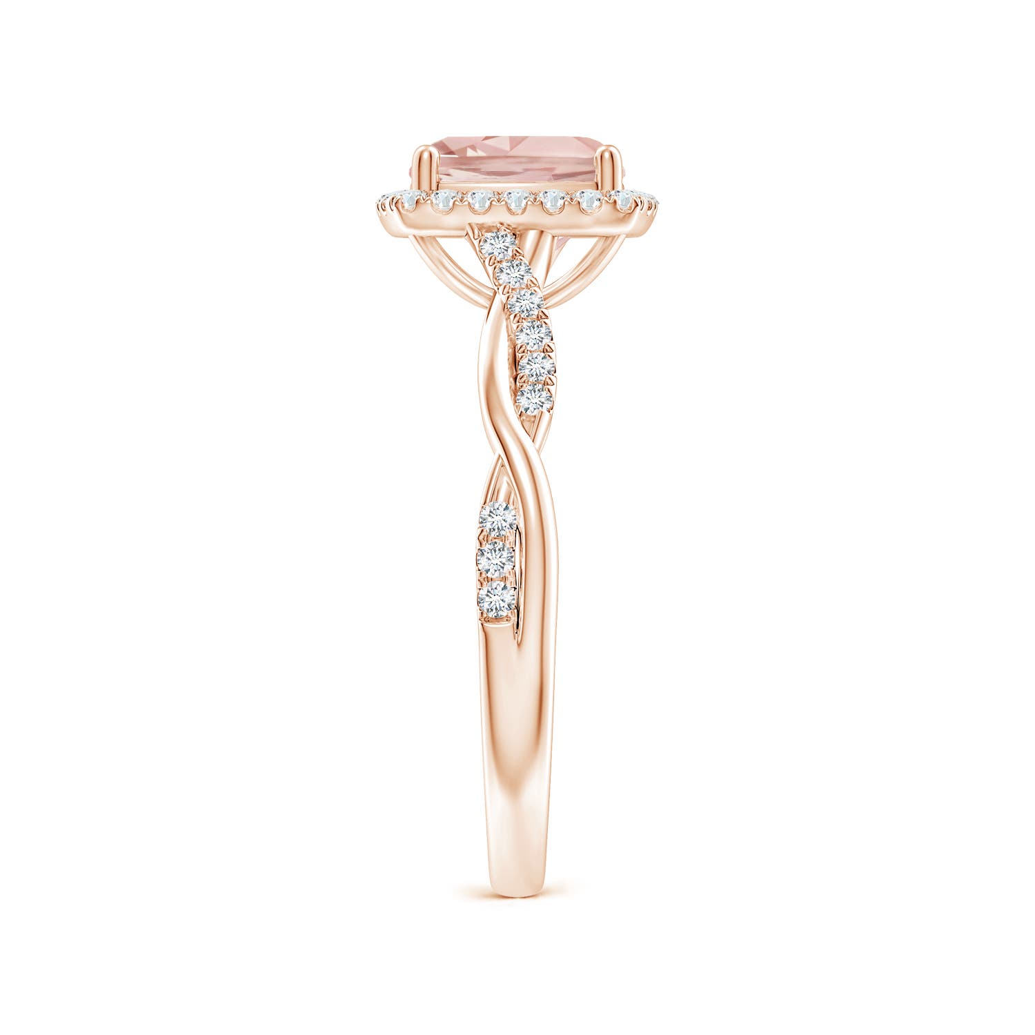 AAAA - Morganite / 1.45 CT / 14 KT Rose Gold