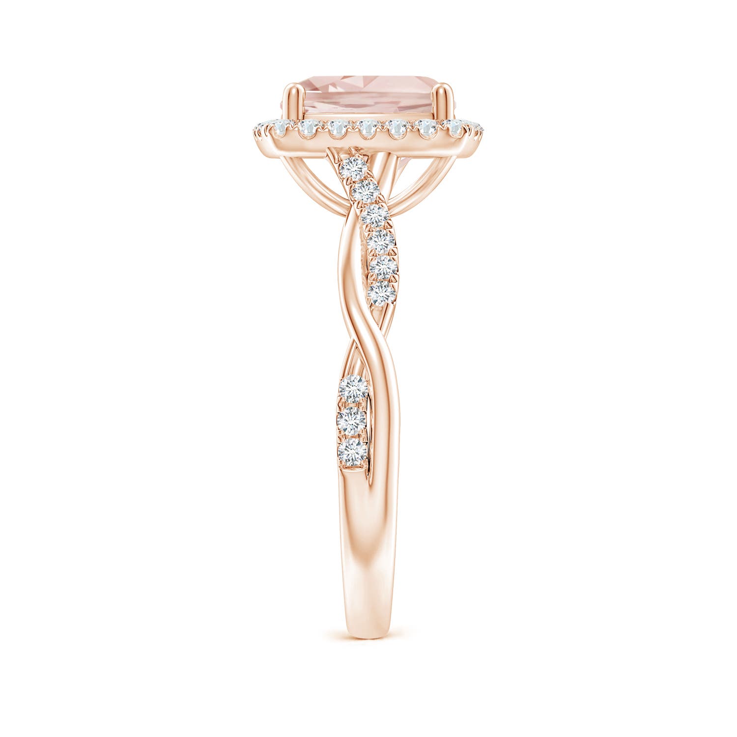 A - Morganite / 2.14 CT / 14 KT Rose Gold