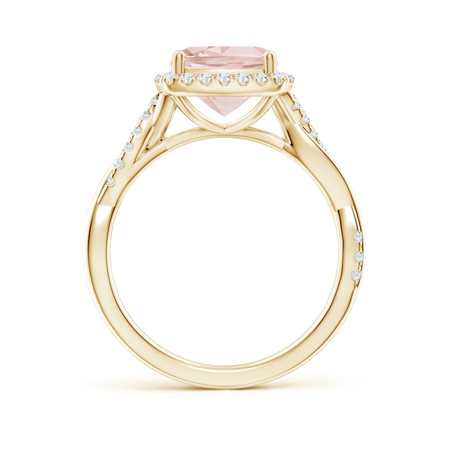 A - Morganite / 2.14 CT / 14 KT Yellow Gold