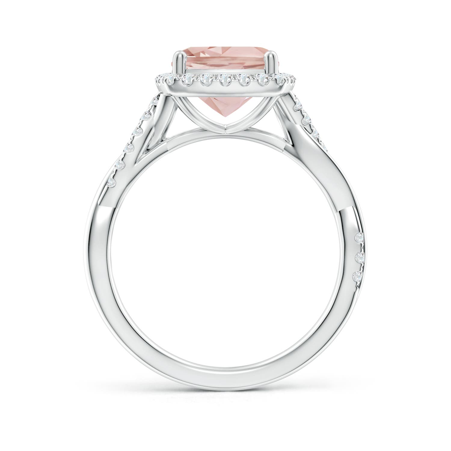 AA - Morganite / 2.14 CT / 14 KT White Gold