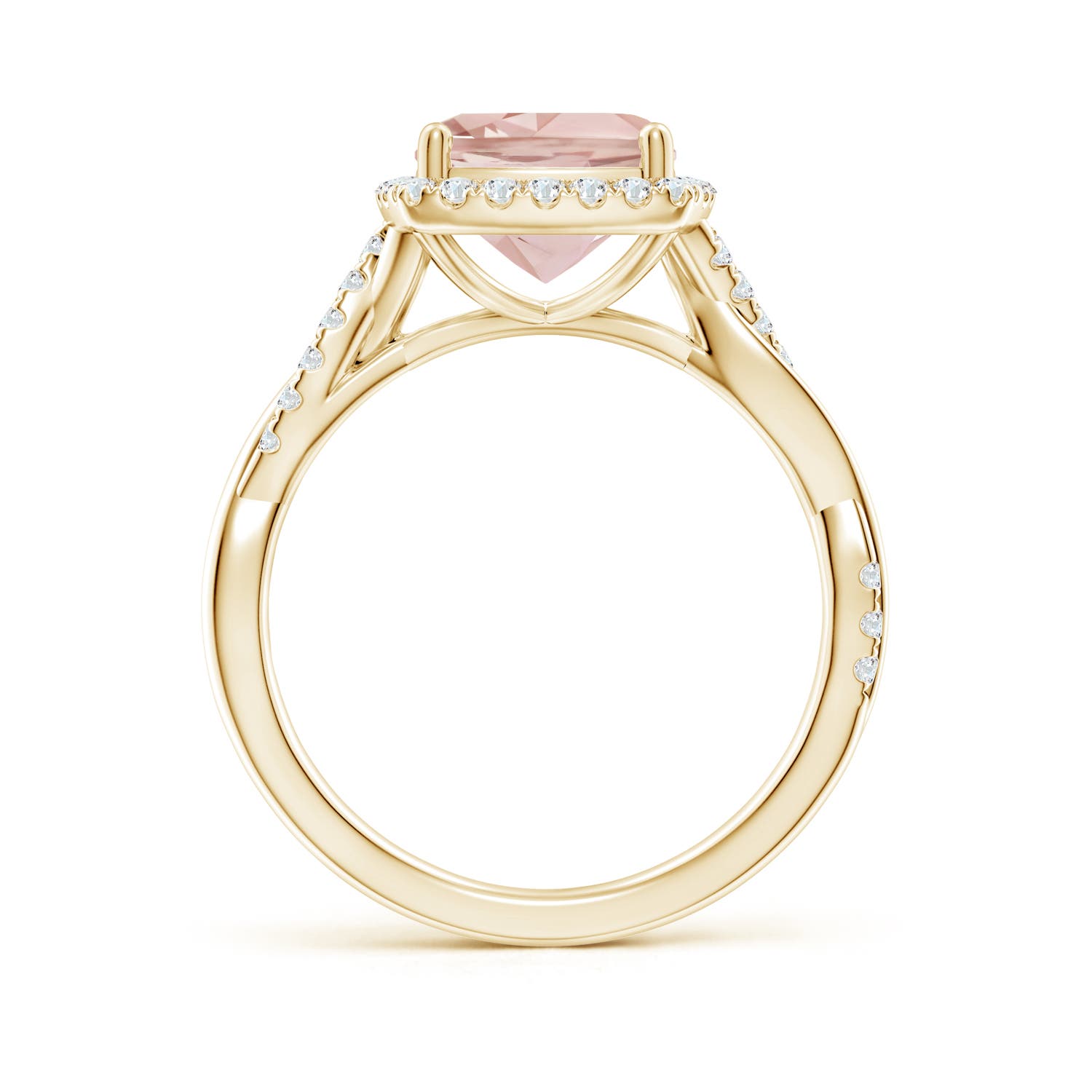 AA - Morganite / 2.14 CT / 14 KT Yellow Gold