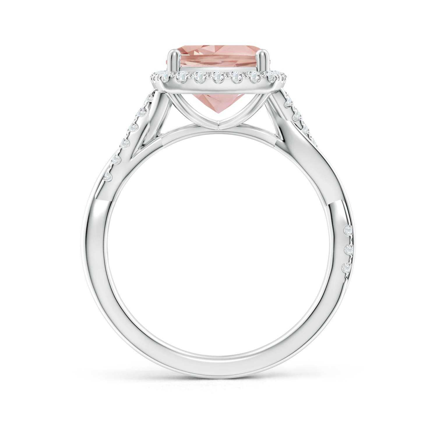 AAA - Morganite / 2.14 CT / 14 KT White Gold