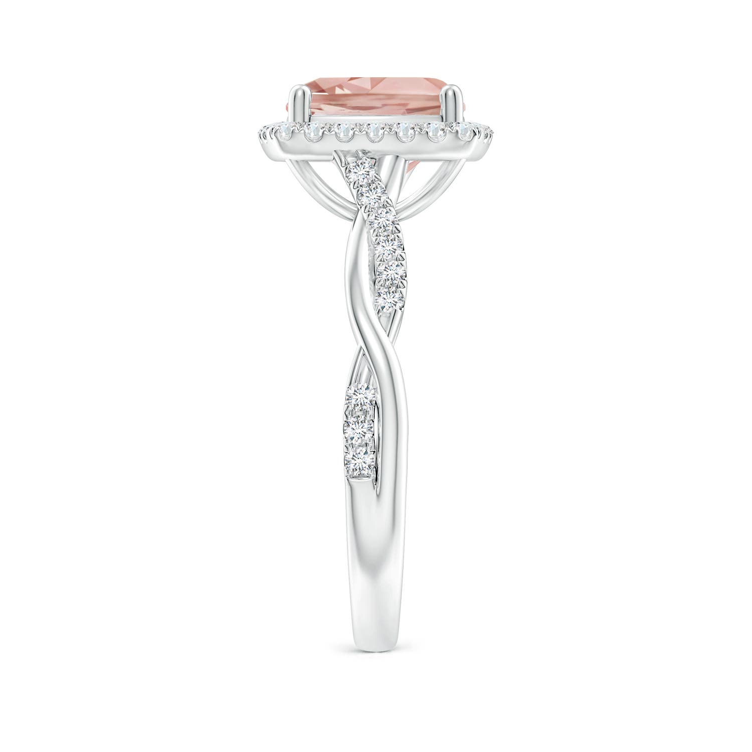 AAA - Morganite / 2.14 CT / 14 KT White Gold