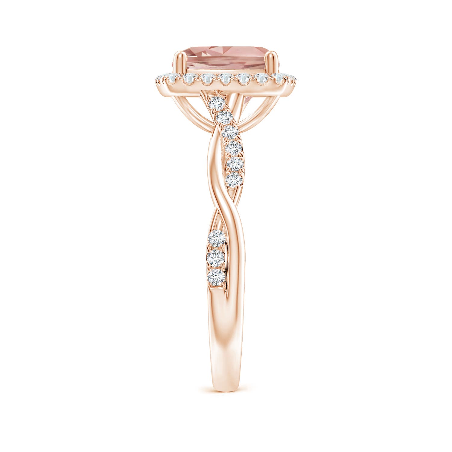 AAAA - Morganite / 2.14 CT / 14 KT Rose Gold