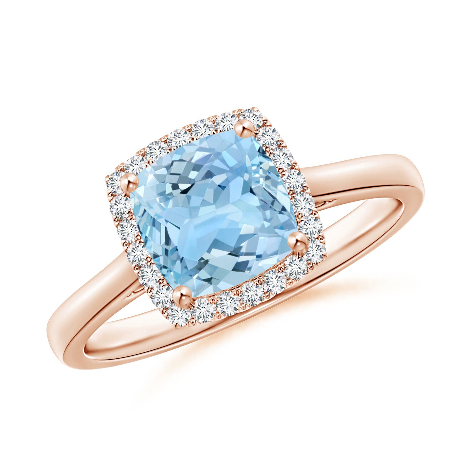 AAAA - Aquamarine / 1.52 CT / 14 KT Rose Gold