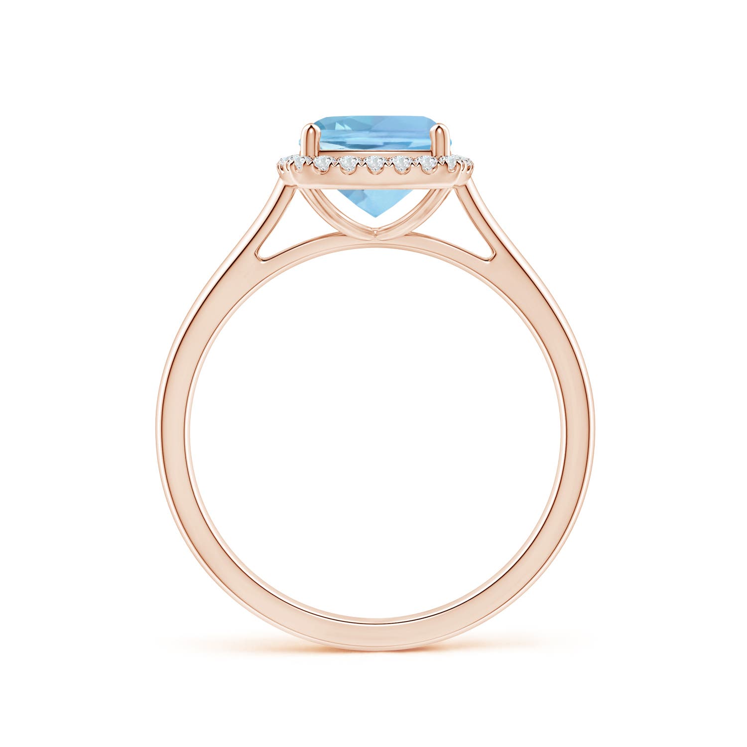 AAAA - Aquamarine / 1.52 CT / 14 KT Rose Gold