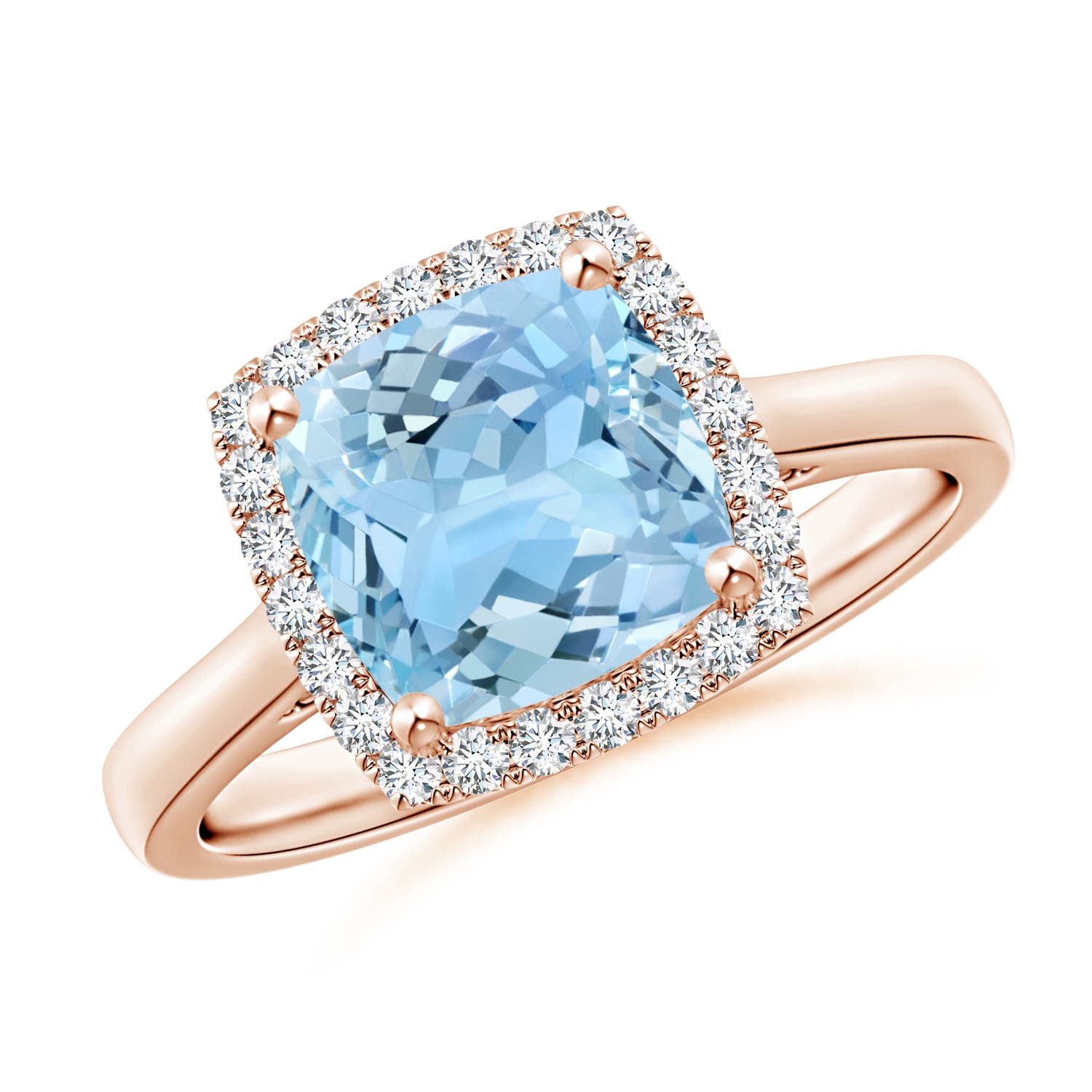 AAAA - Aquamarine / 2.14 CT / 14 KT Rose Gold