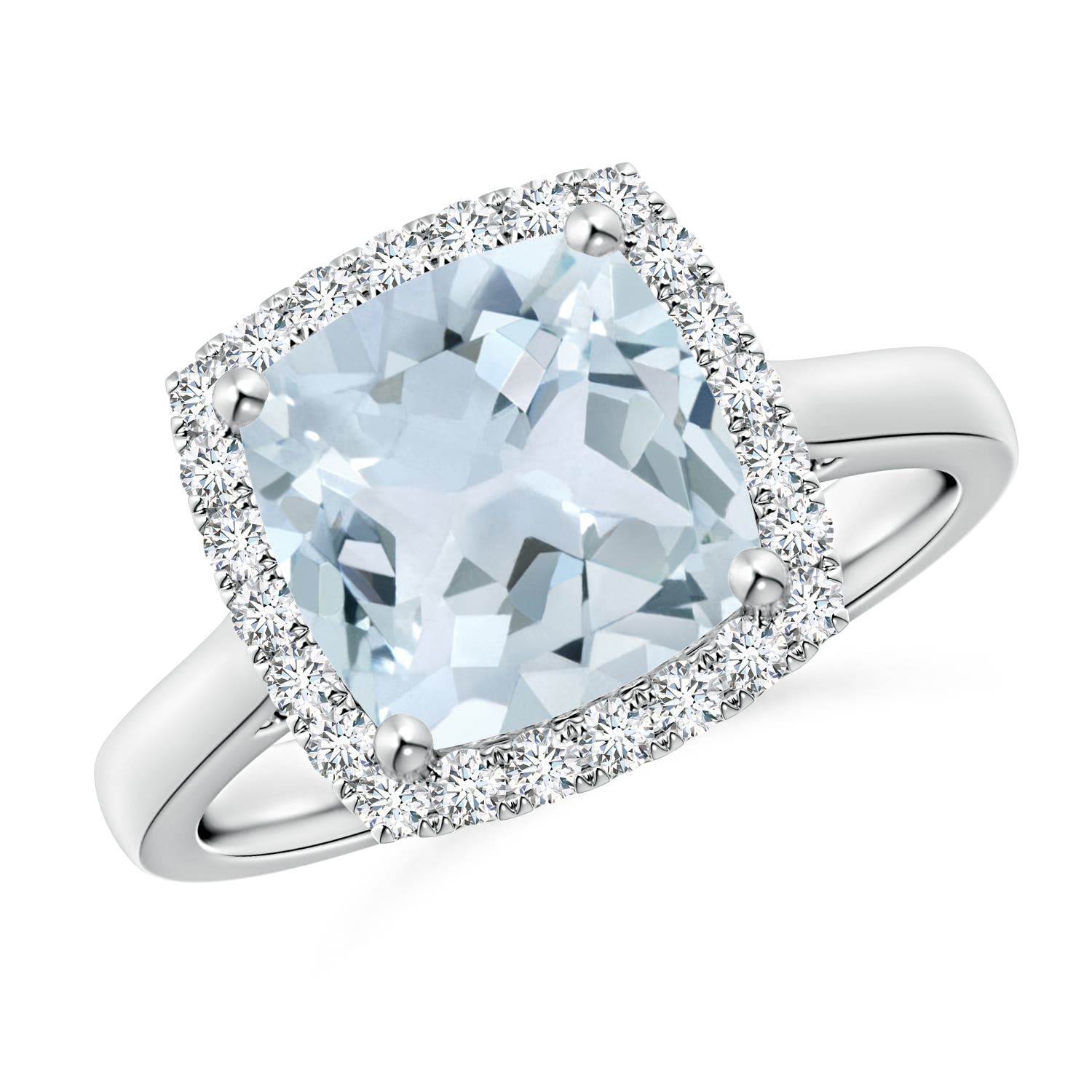 A - Aquamarine / 2.96 CT / 14 KT White Gold