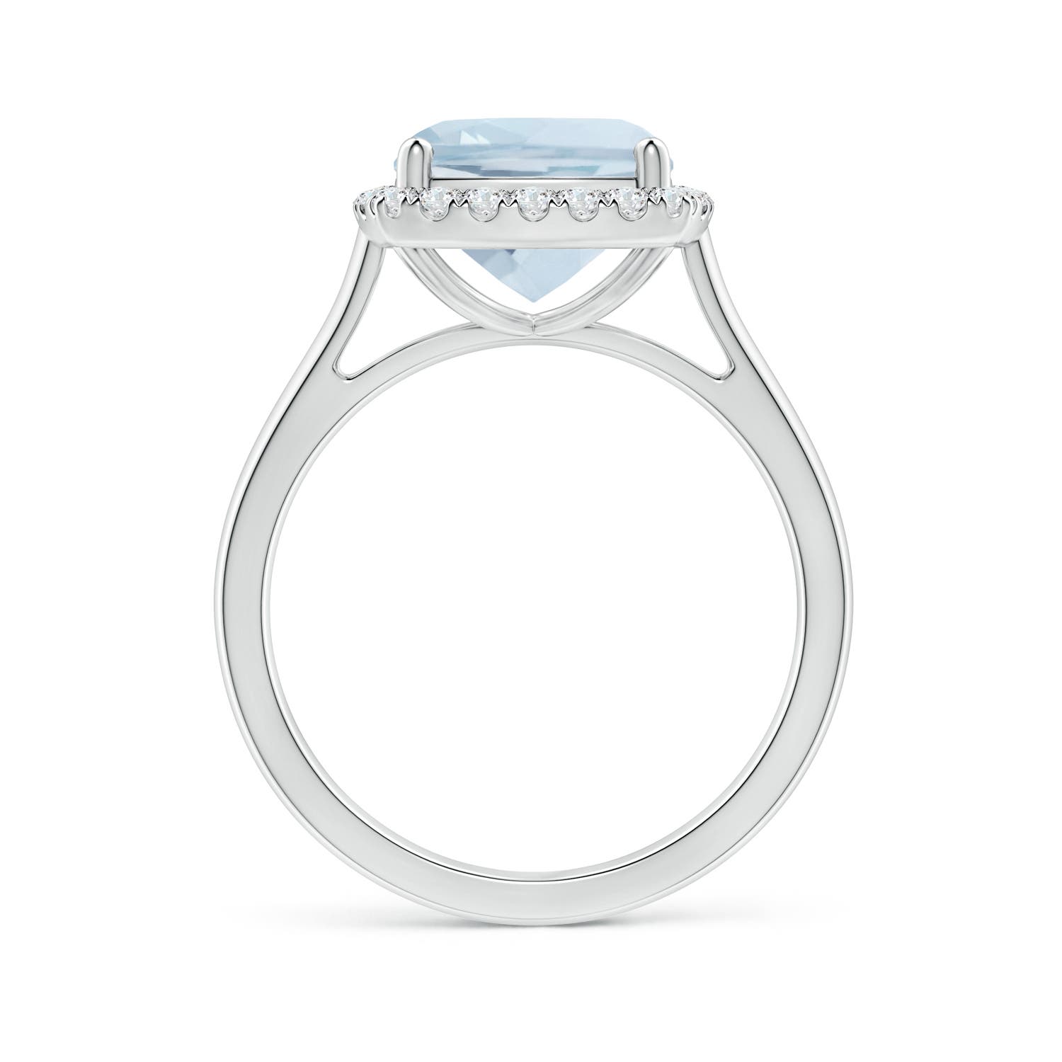 A - Aquamarine / 2.96 CT / 14 KT White Gold