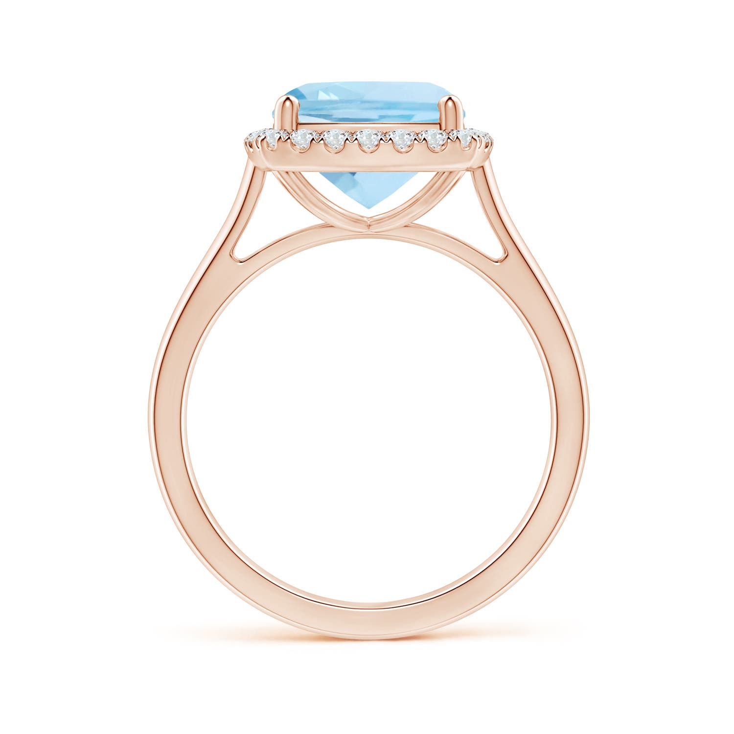 AAA - Aquamarine / 2.96 CT / 14 KT Rose Gold