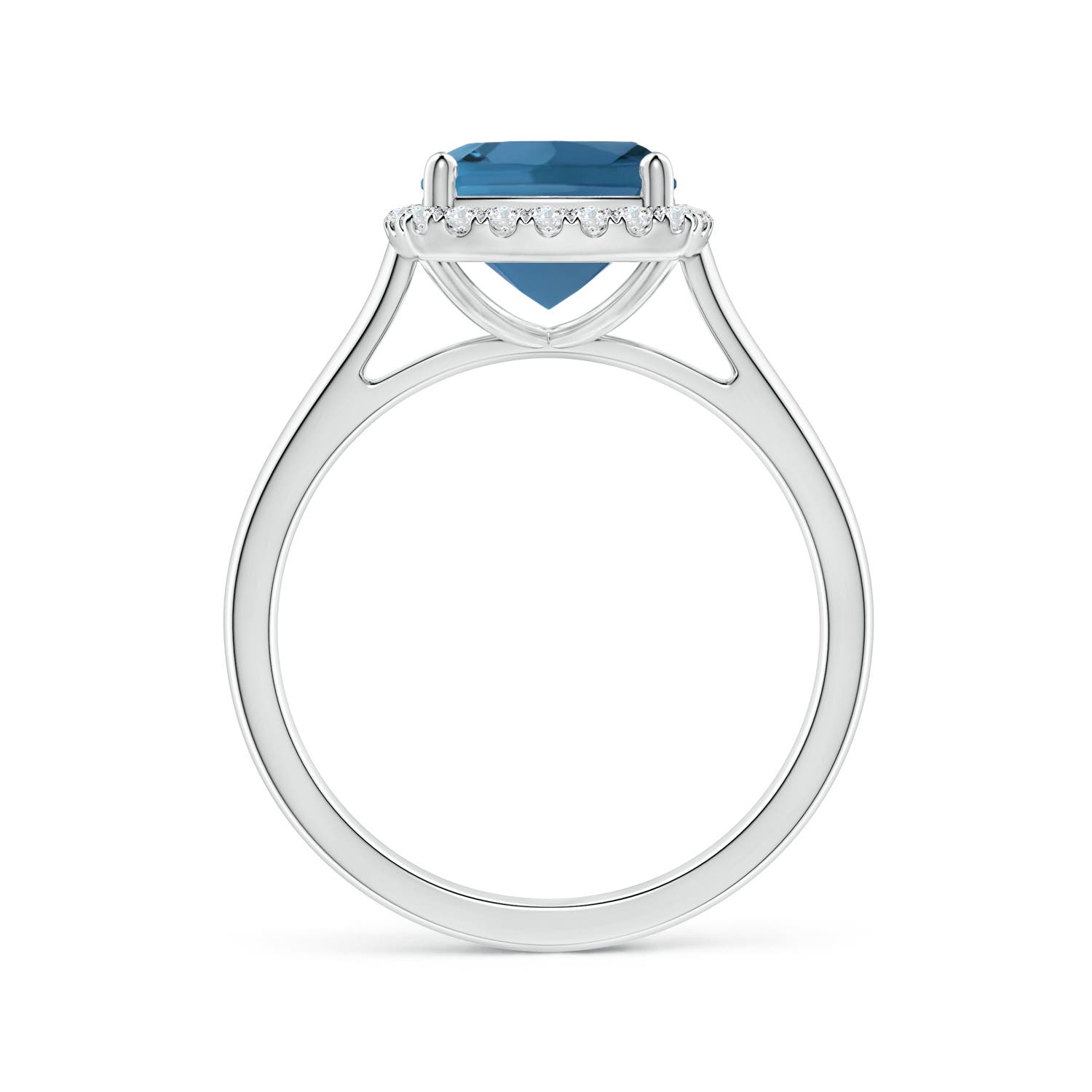 AA - London Blue Topaz / 2.69 CT / 14 KT White Gold