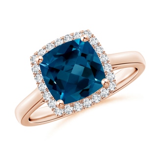 Cushion AAAA London Blue Topaz