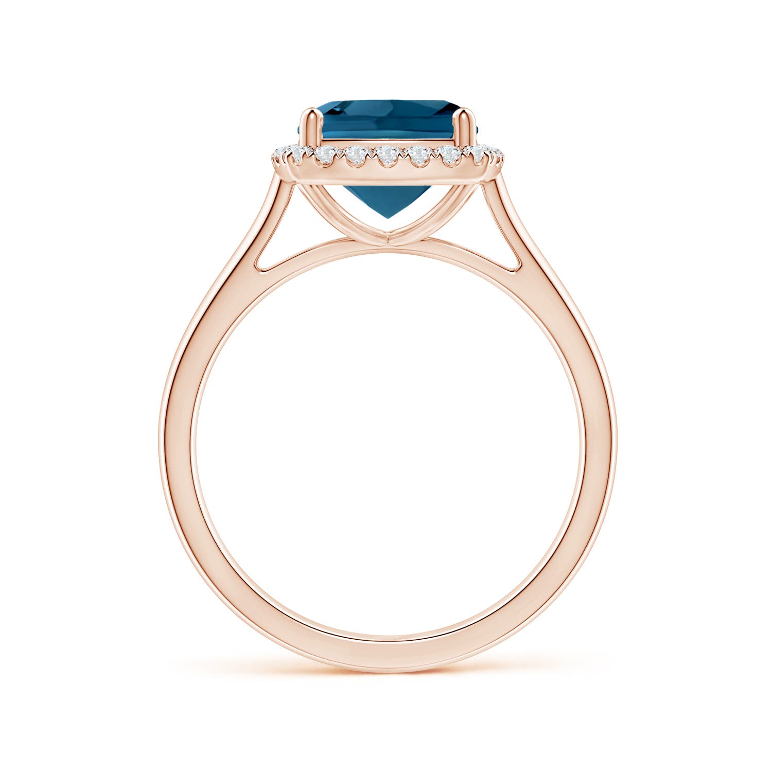 AAAA - London Blue Topaz / 2.69 CT / 14 KT Rose Gold