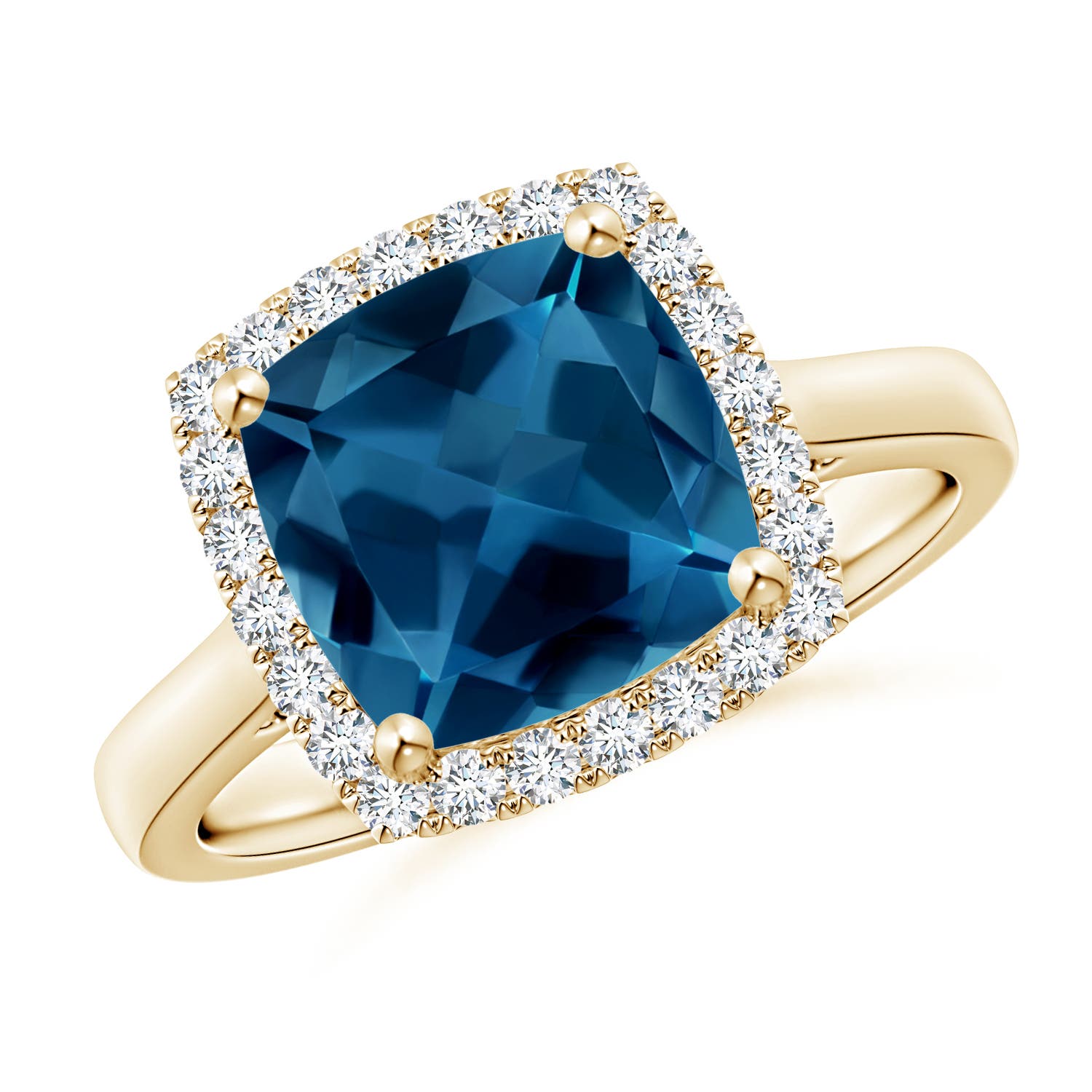 AAA - London Blue Topaz / 3.56 CT / 14 KT Yellow Gold