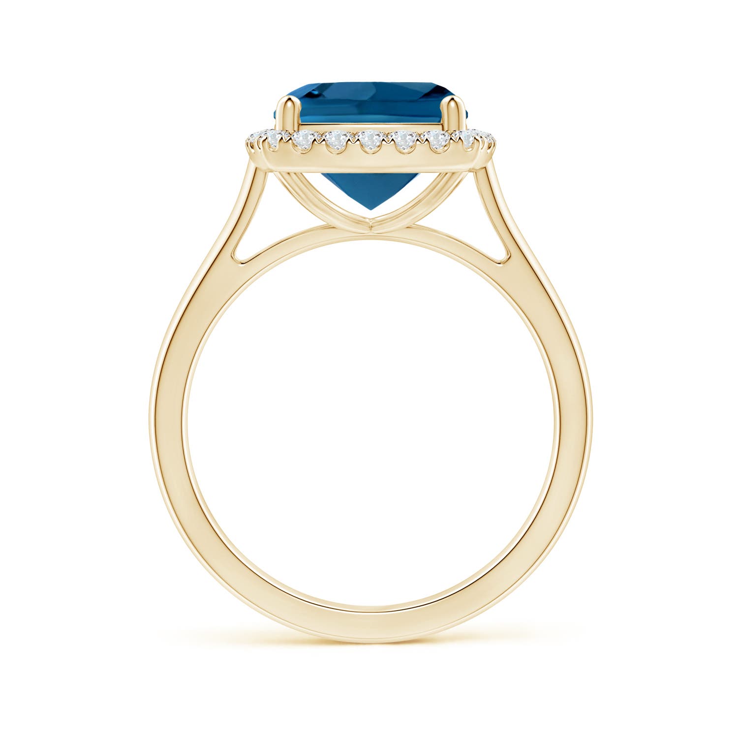 AAA - London Blue Topaz / 3.56 CT / 14 KT Yellow Gold