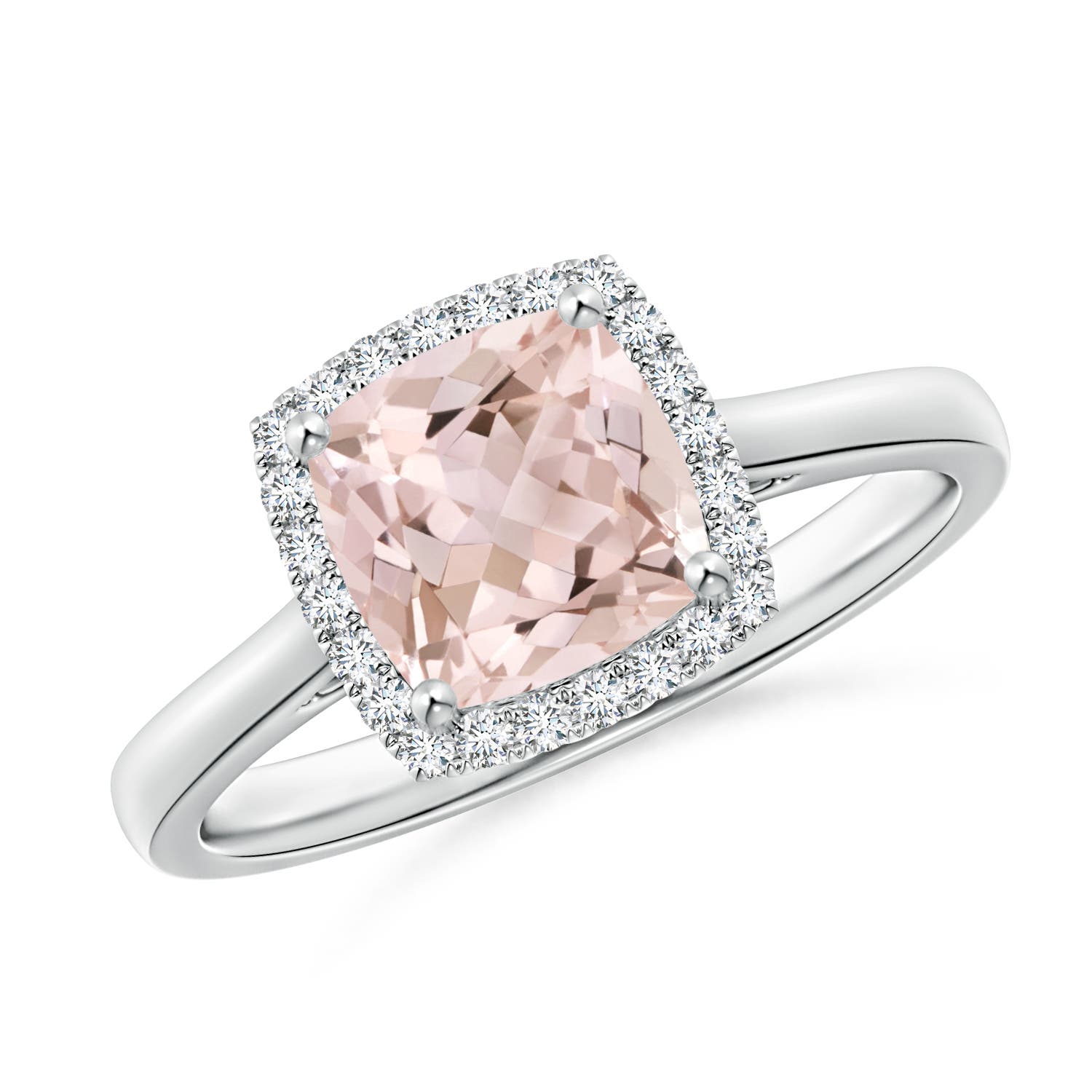 A - Morganite / 1.32 CT / 14 KT White Gold