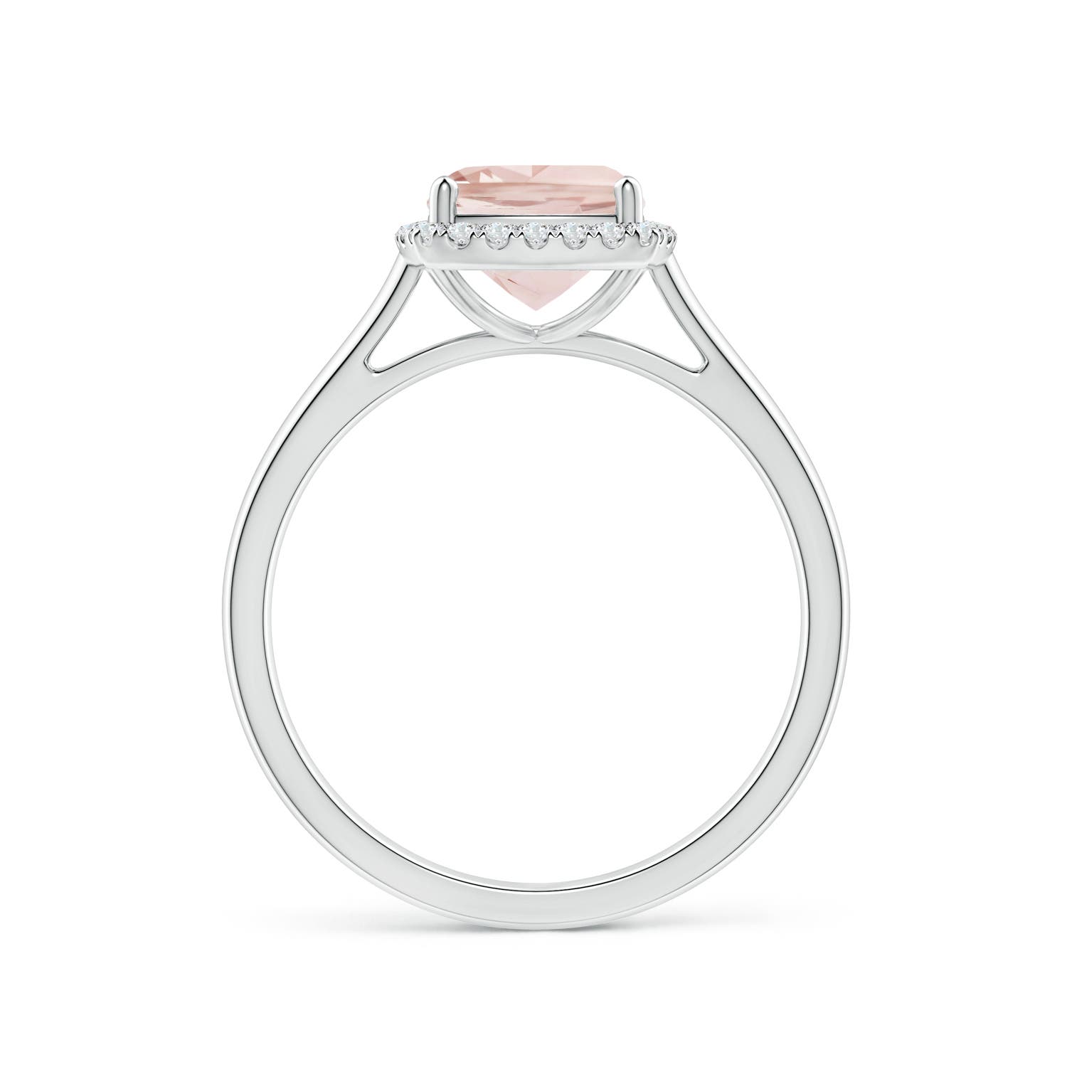 A - Morganite / 1.32 CT / 14 KT White Gold